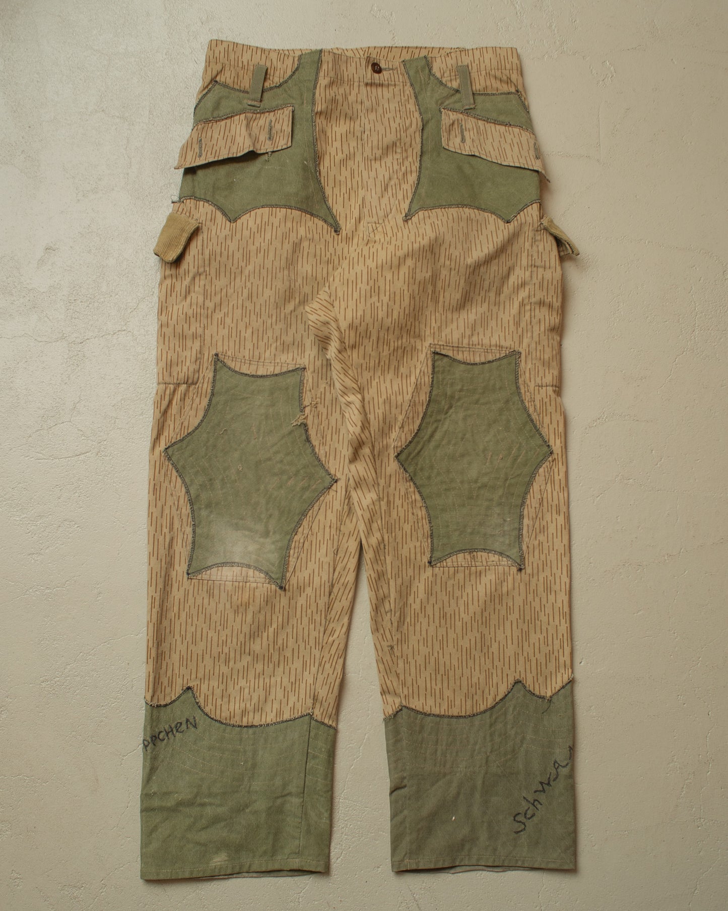 1970s/80s Reworked East German Army Pants beige - W35 L32