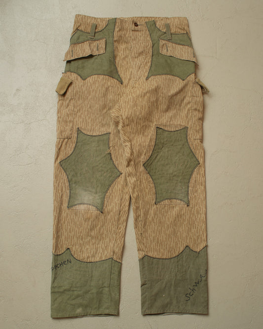 1970s/80s Reworked East German Army Pants beige - W35 L32