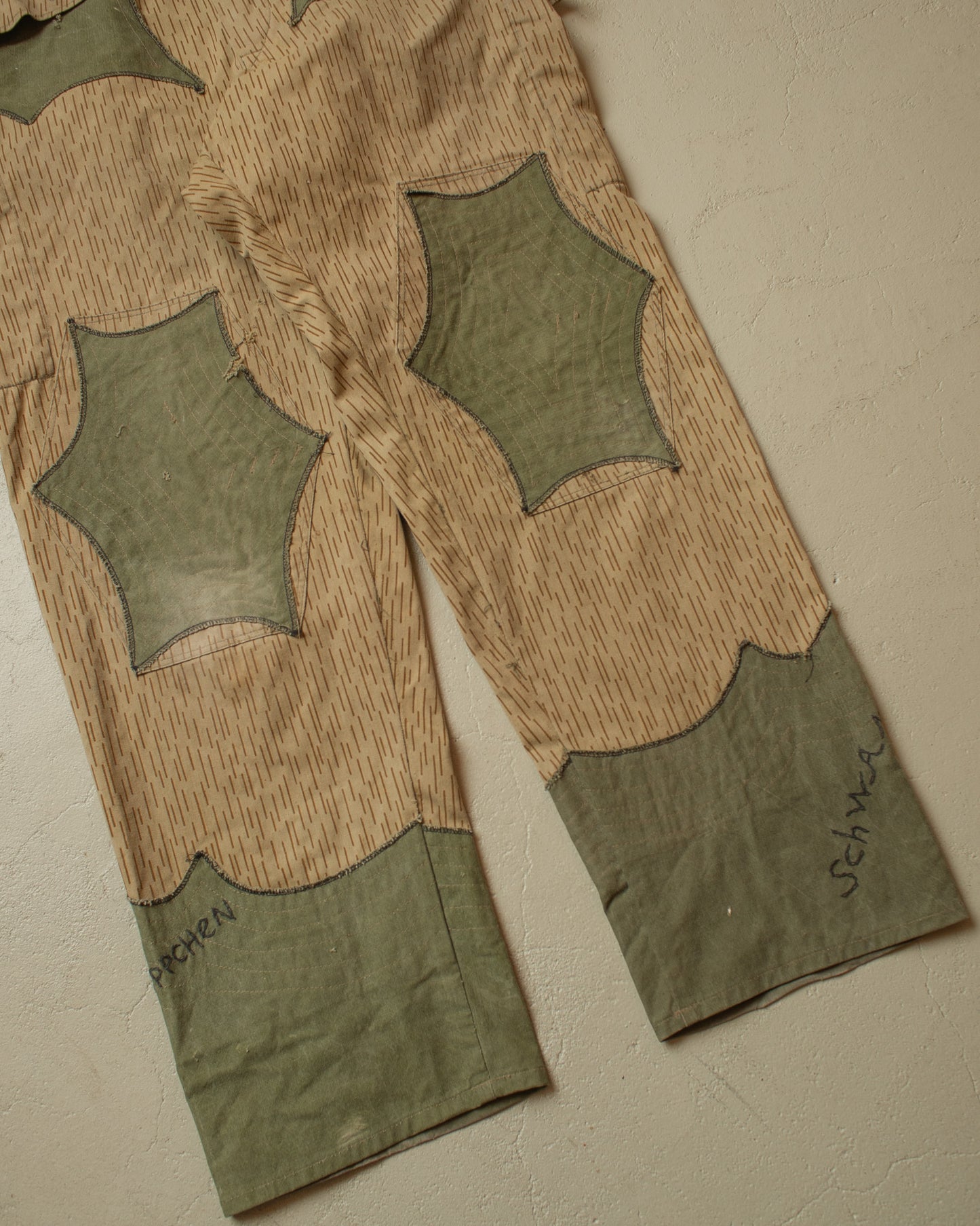 1970s/80s Reworked East German Army Pants beige - W35 L32