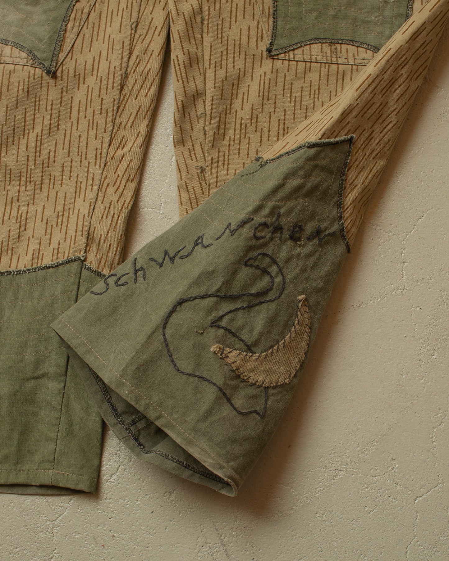 1970s/80s Reworked East German Army Pants beige - W35 L32