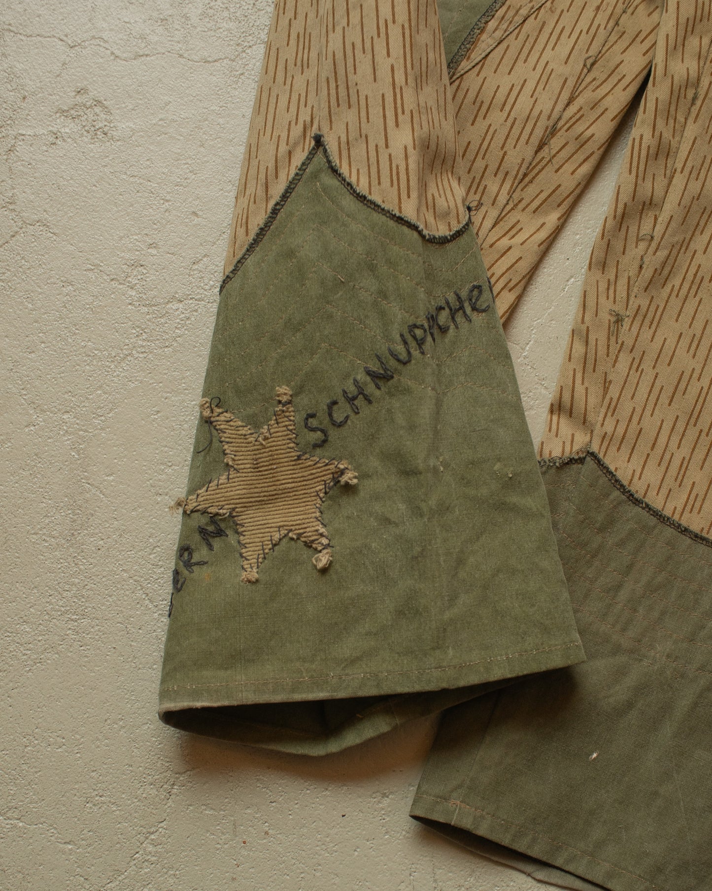 1970s/80s Reworked East German Army Pants beige - W35 L32