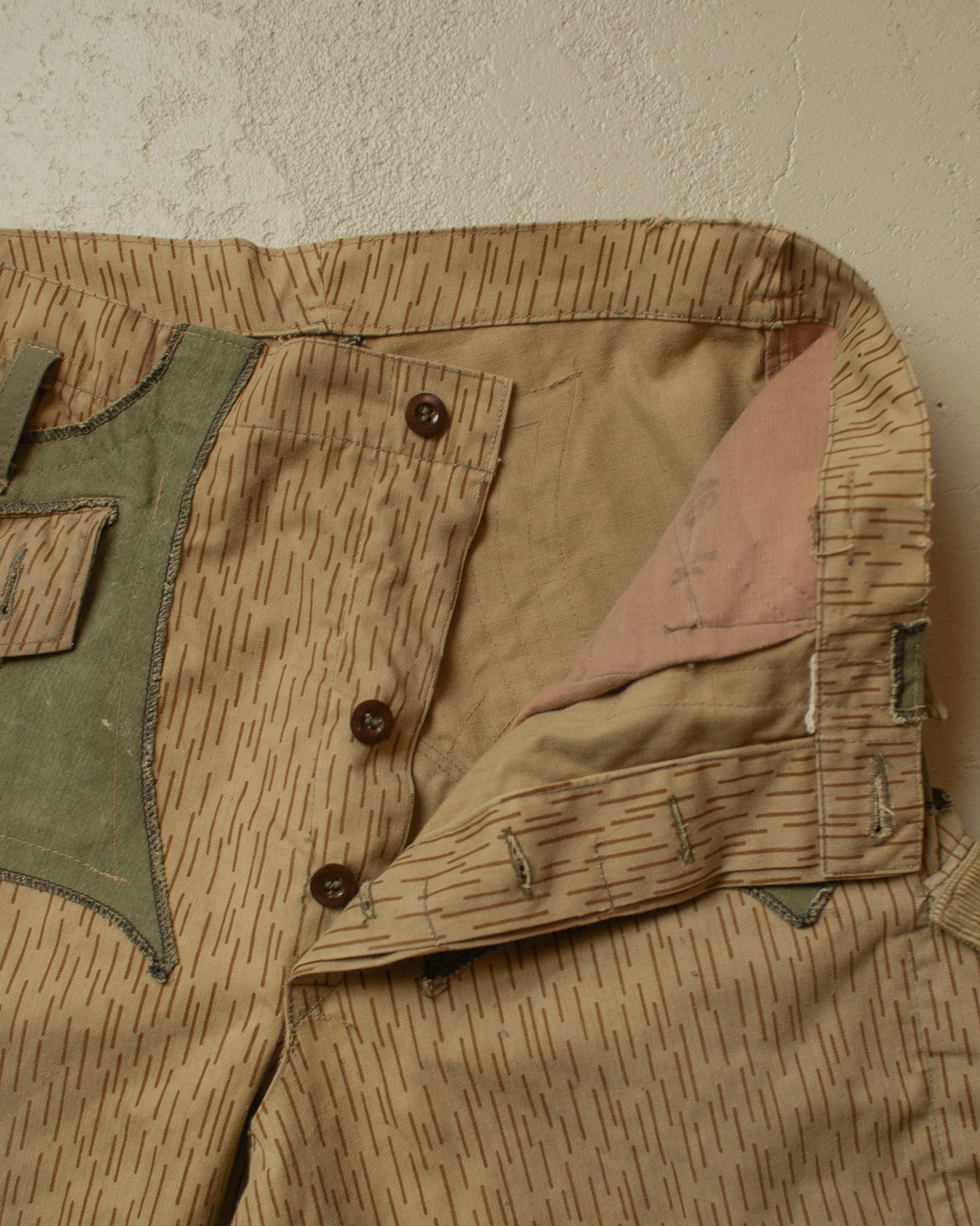 1970s/80s Reworked East German Army Pants beige - W35 L32