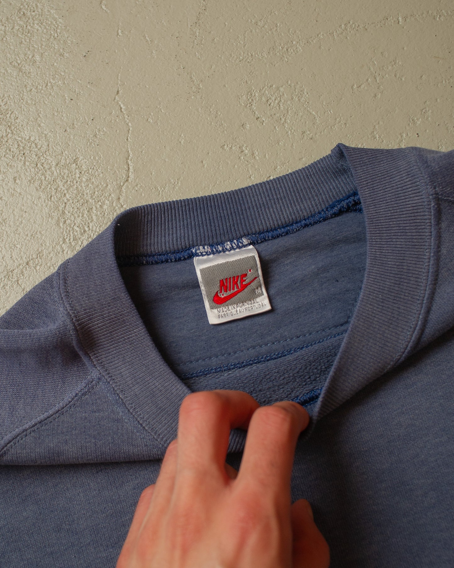 1990 Sunfaded Nike Sweatshirt blue - L