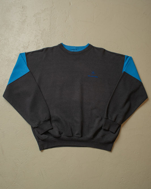 1980s Mercedes-Benz Two Tone Sweatshirt black - L