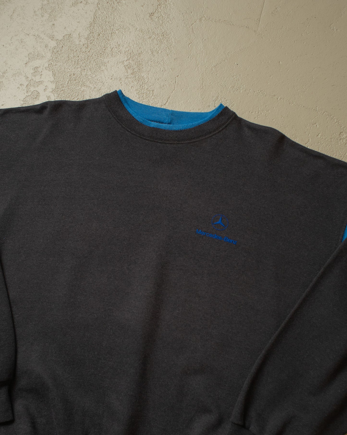 1980s Mercedes-Benz Two Tone Sweatshirt black - L