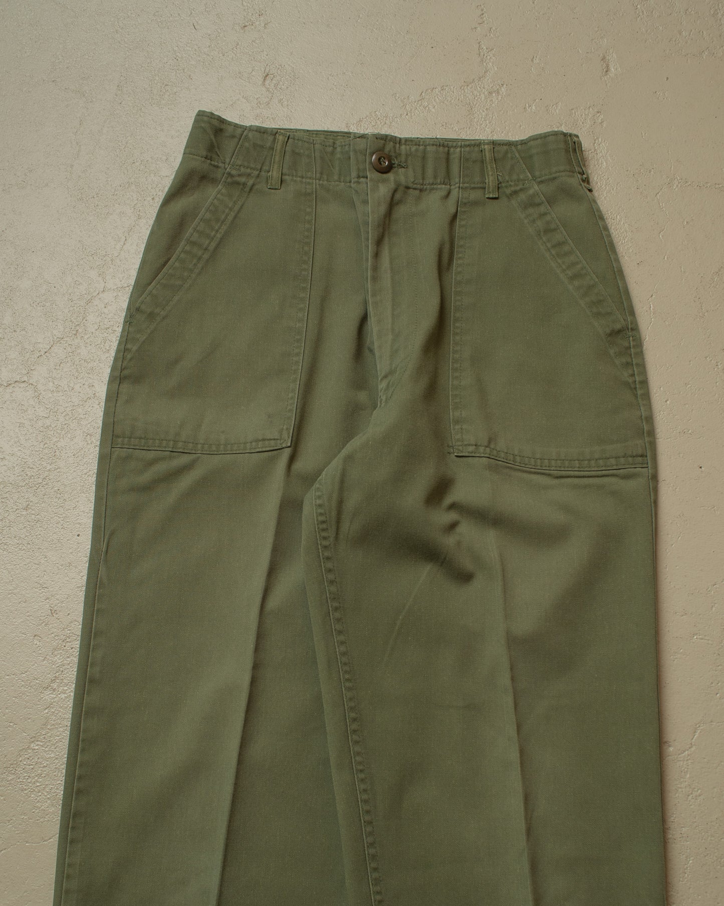 1977 US Army OG-107 Fatique Pants green - W30 L28