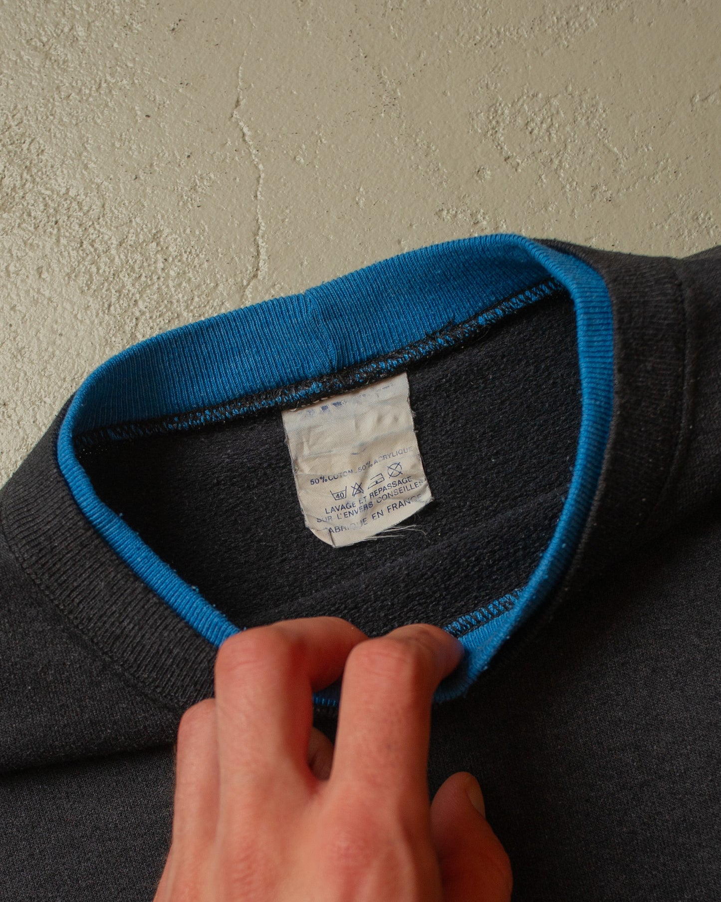 1980s Mercedes-Benz Two Tone Sweatshirt black - L