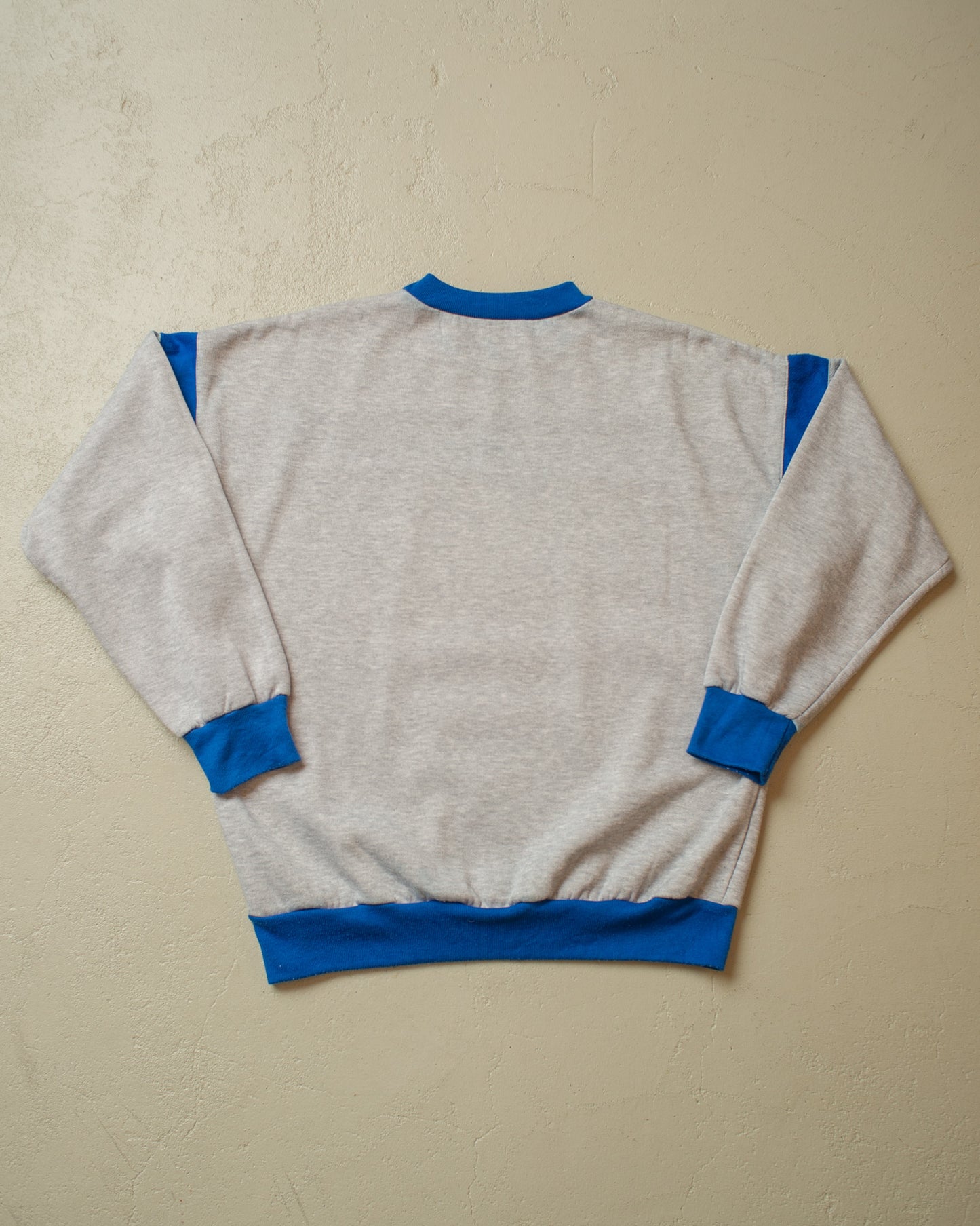 1980s Adidas Two Tone Sweatshirt grey - M/L