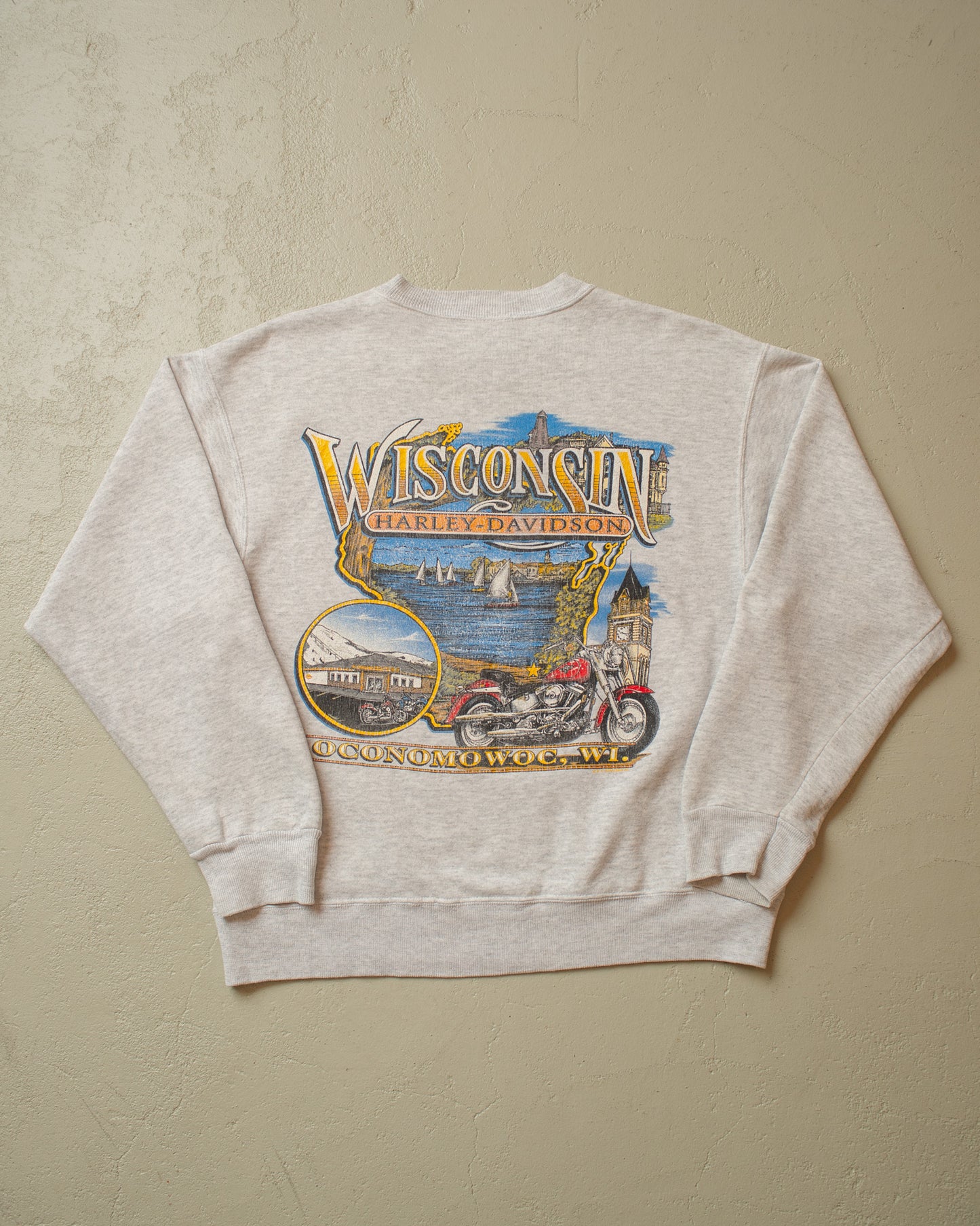 1990s Harley-Davidson Wisconsin Sweatshirt grey - M/L
