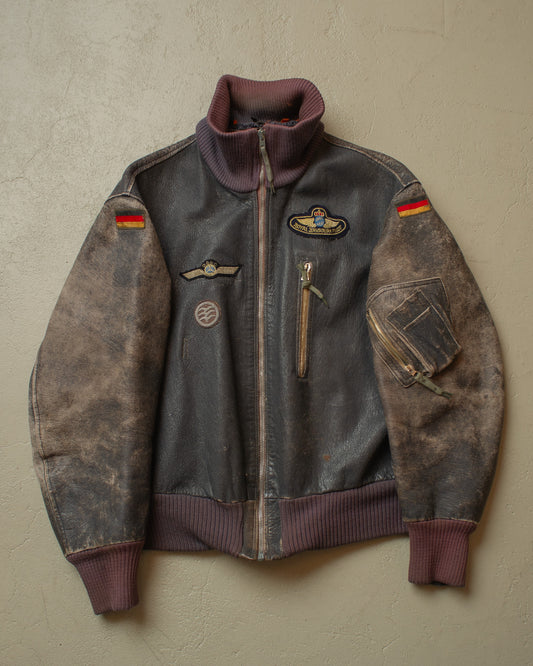 1967 Faded German Bundeswehr Flight Jacket grey/blue - M