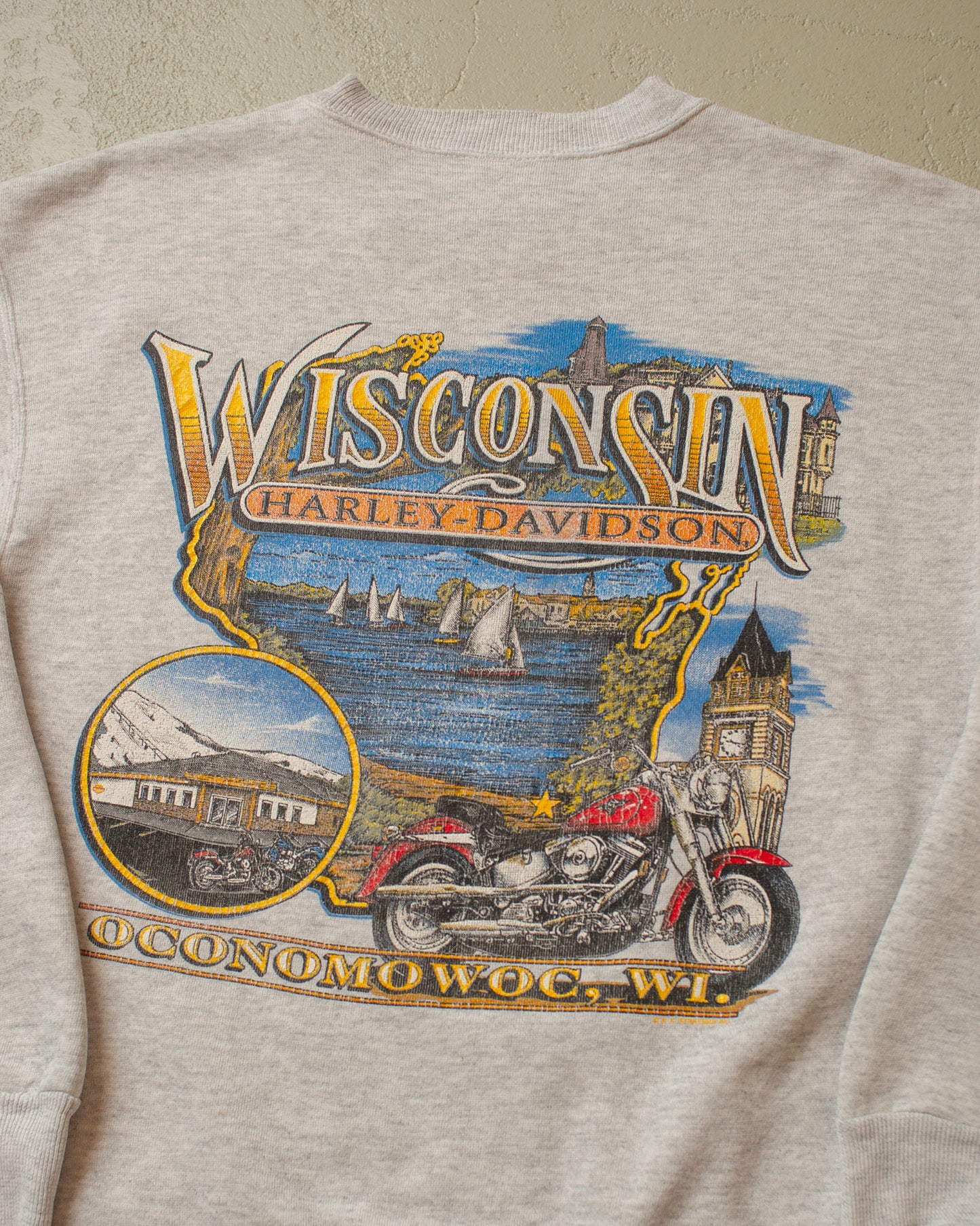 1990s Harley-Davidson Wisconsin Sweatshirt grey - M/L