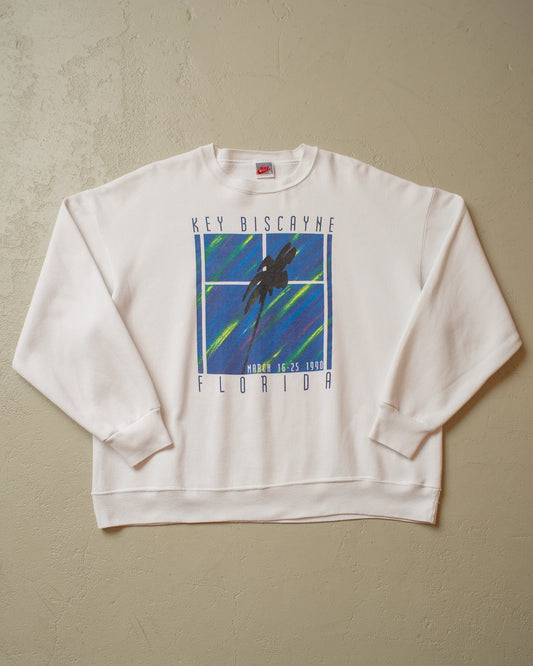 1990 Nike Tennis Tournament (Miami Open) Sweatshirt white - XL
