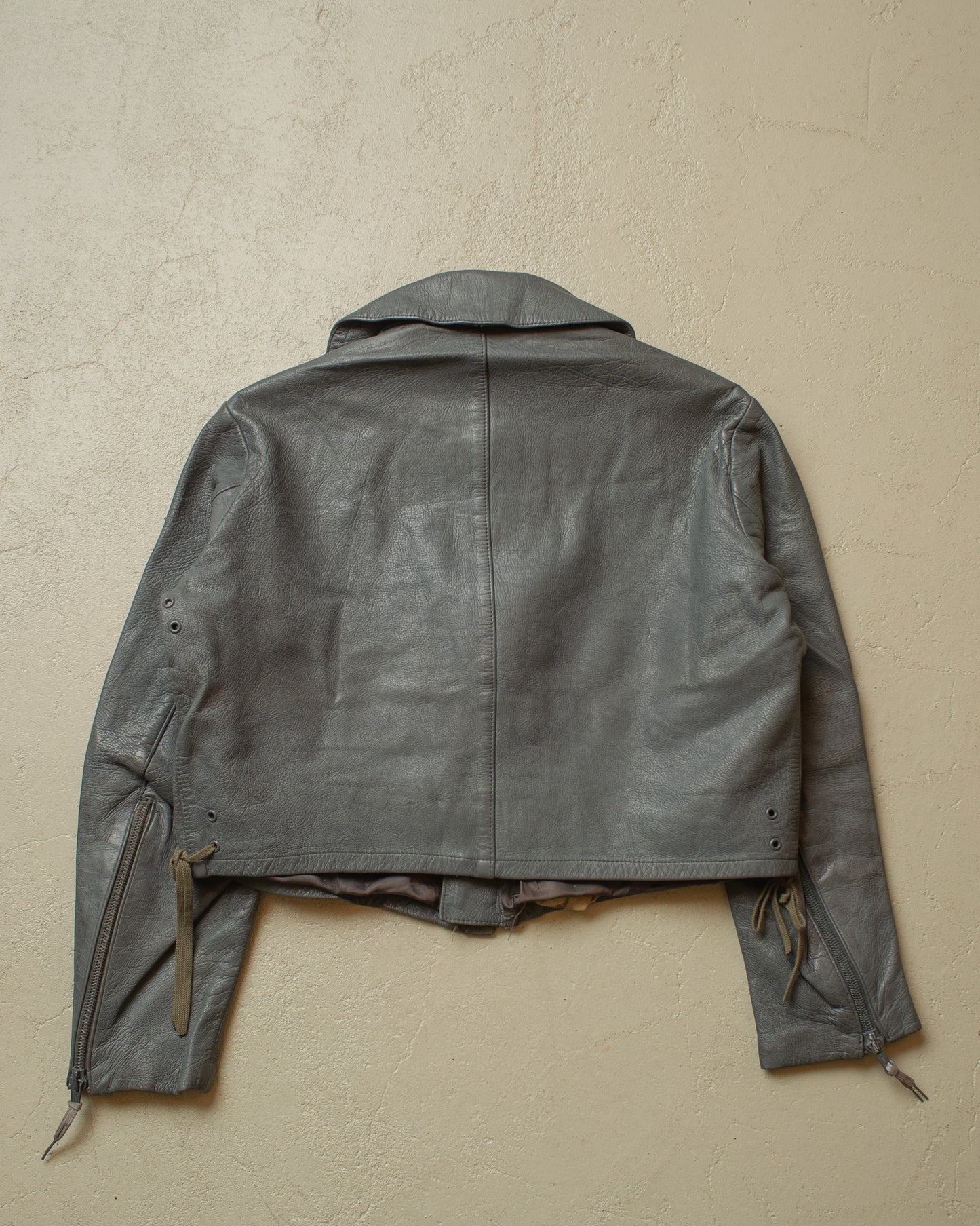 1979 German Navy Uboot Leather Jacket grey - S