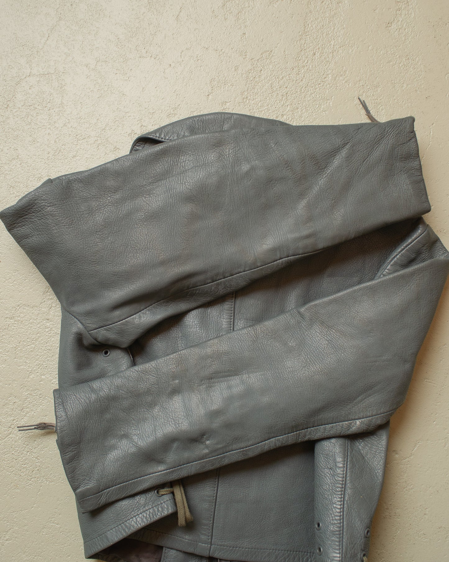 1979 German Navy Uboot Leather Jacket grey - S