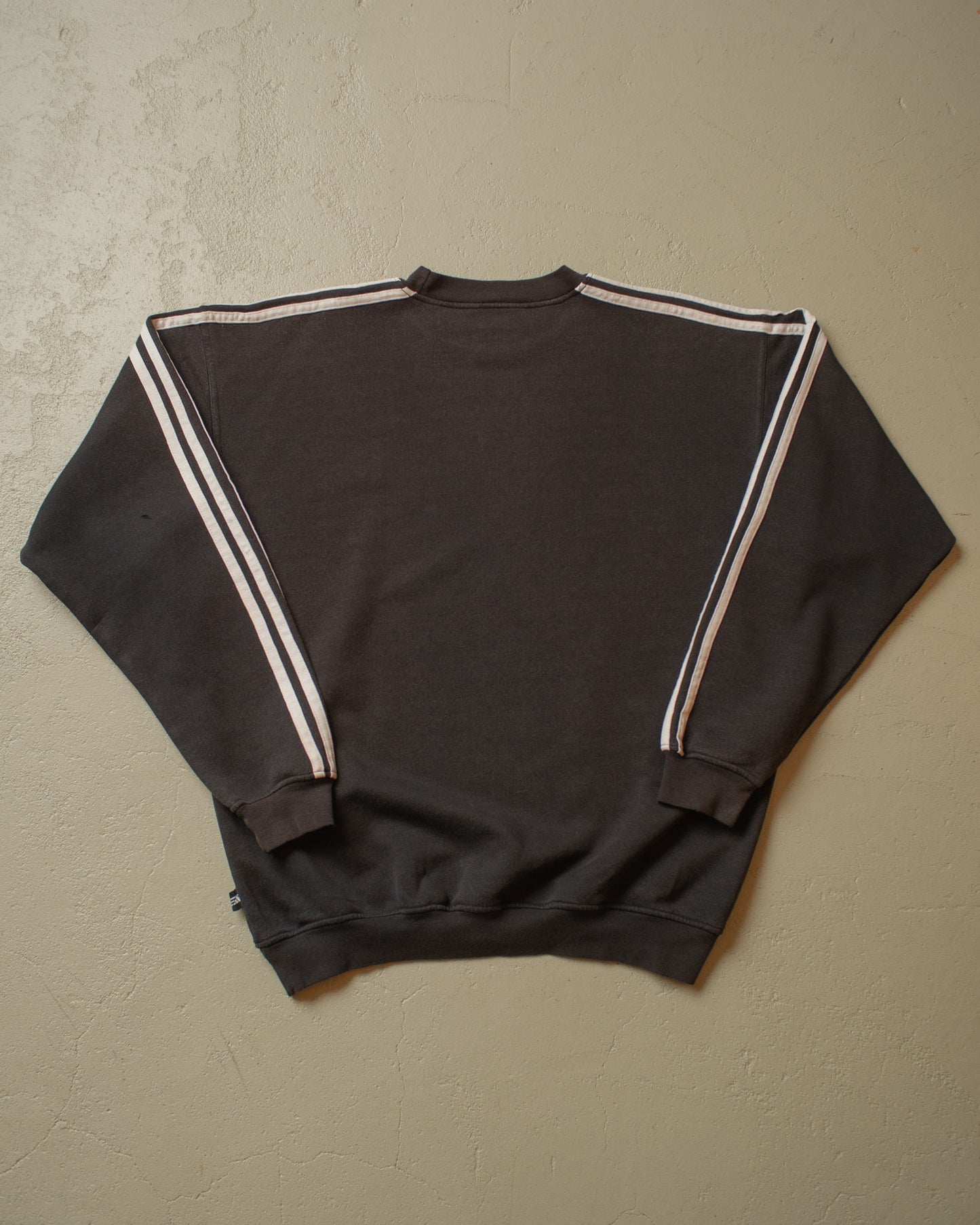 2000s Sunfaded Adidas Logo Sweatshirt black - L/XL
