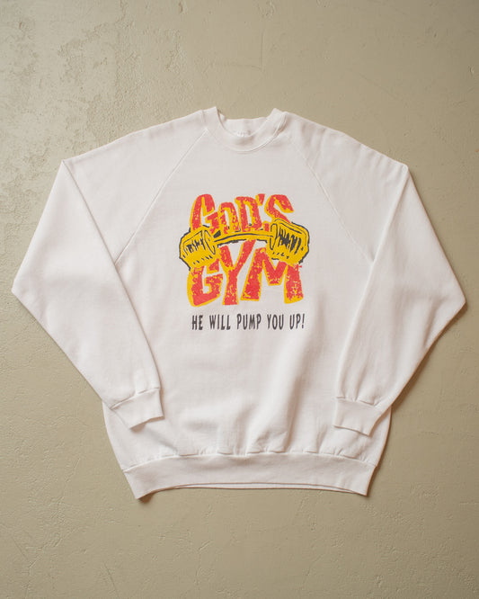 1990s God´s Gym Sweatshirt white - XL