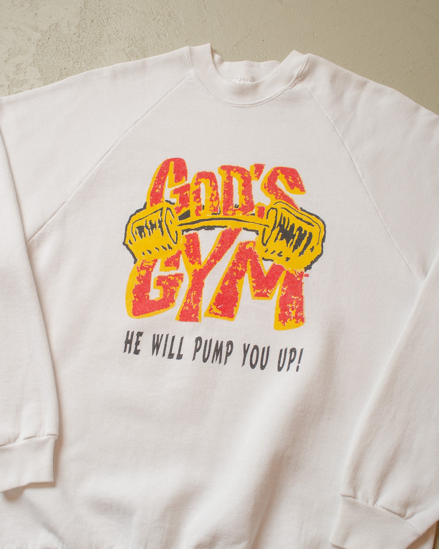 1990s God´s Gym Sweatshirt white - XL