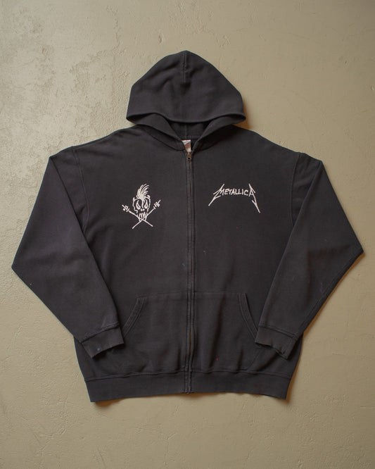 2012 distressed Metallica Hoodie black - XL