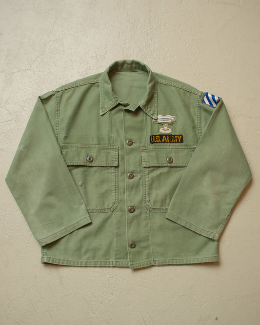 1960s/70s US Army OG-107 Cut Shirt green - S