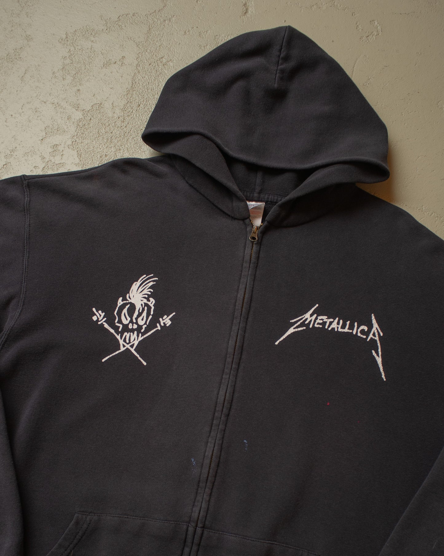 2012 distressed Metallica Hoodie black - XL