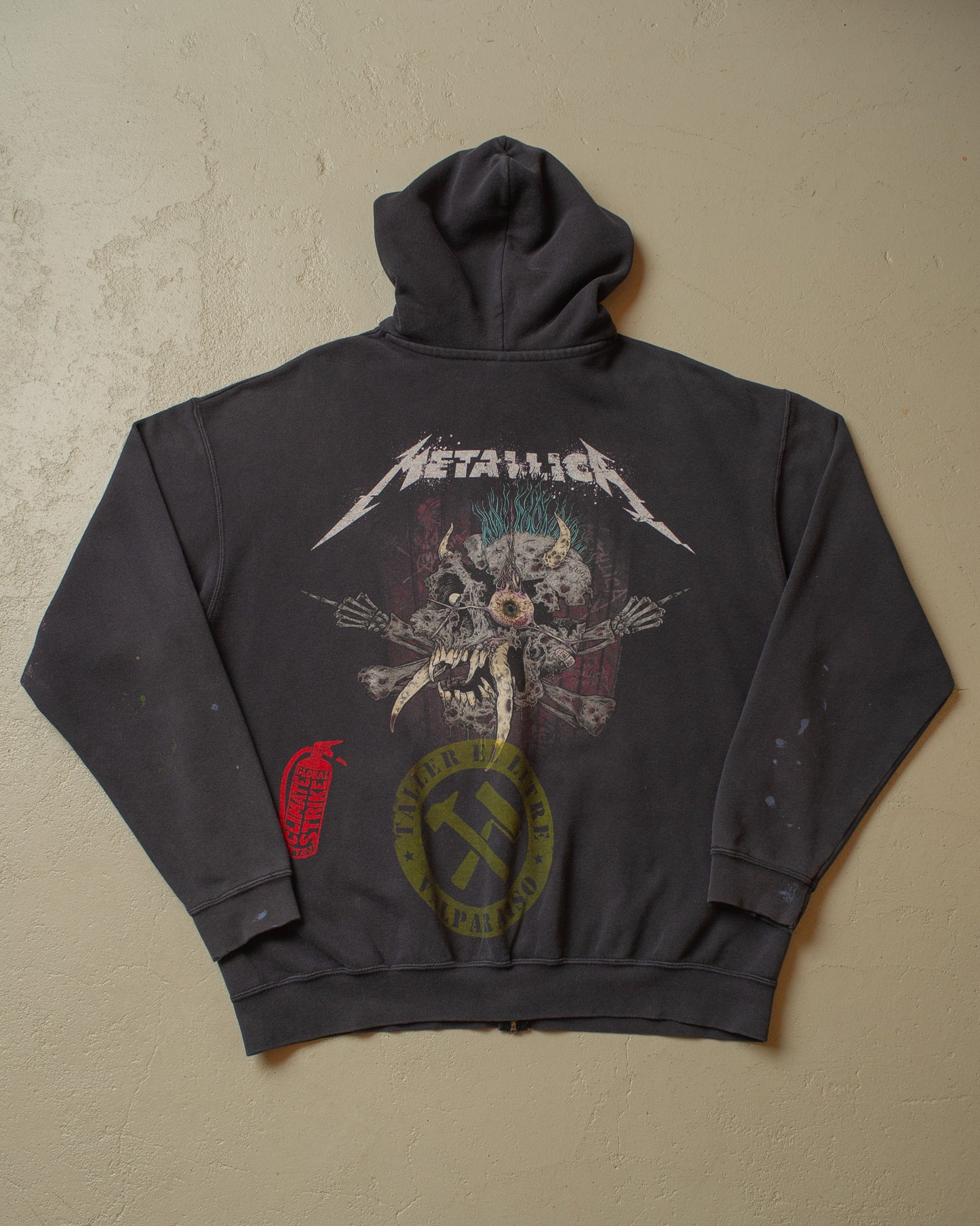 2012 distressed Metallica Hoodie black - XL