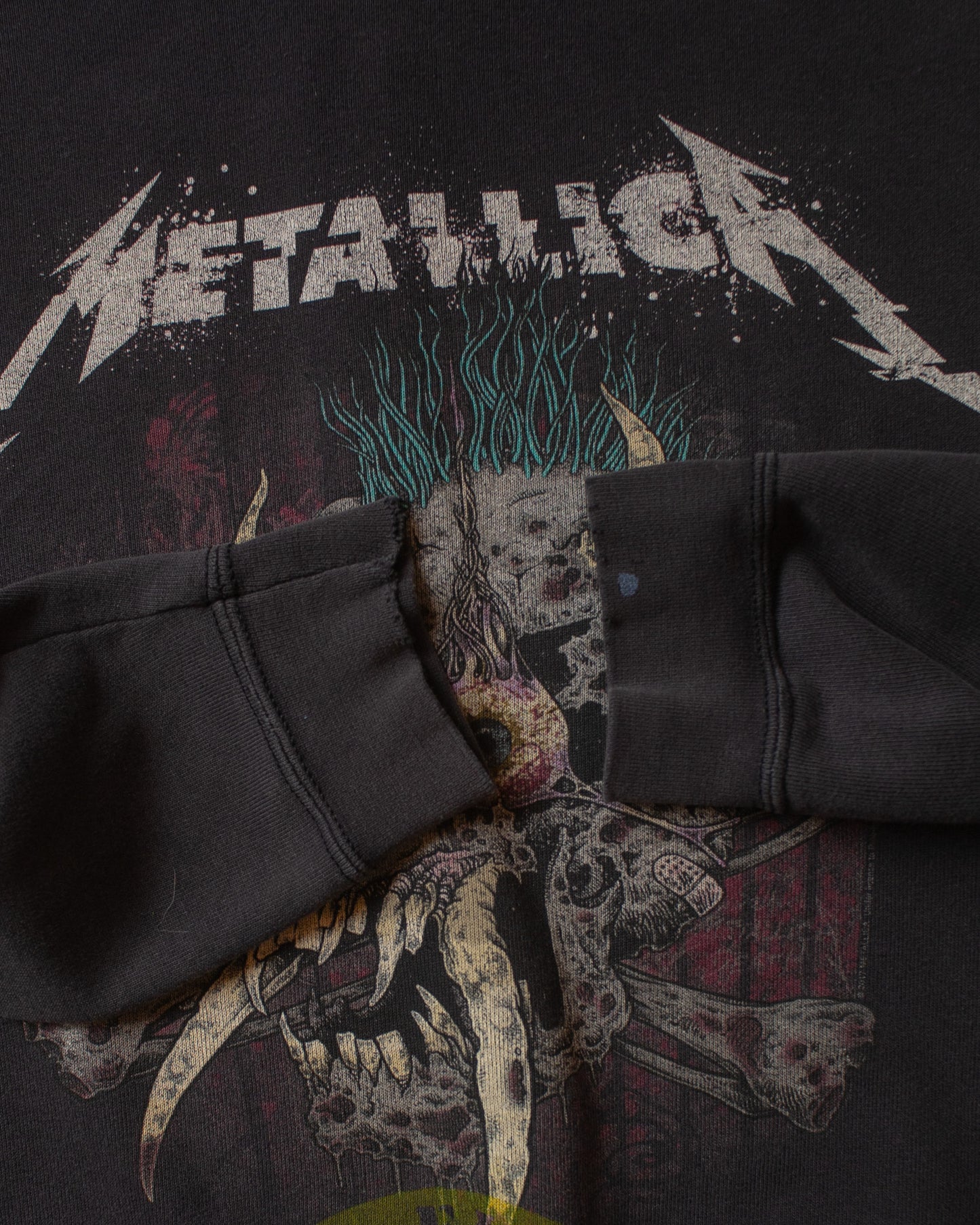 2012 distressed Metallica Hoodie black - XL