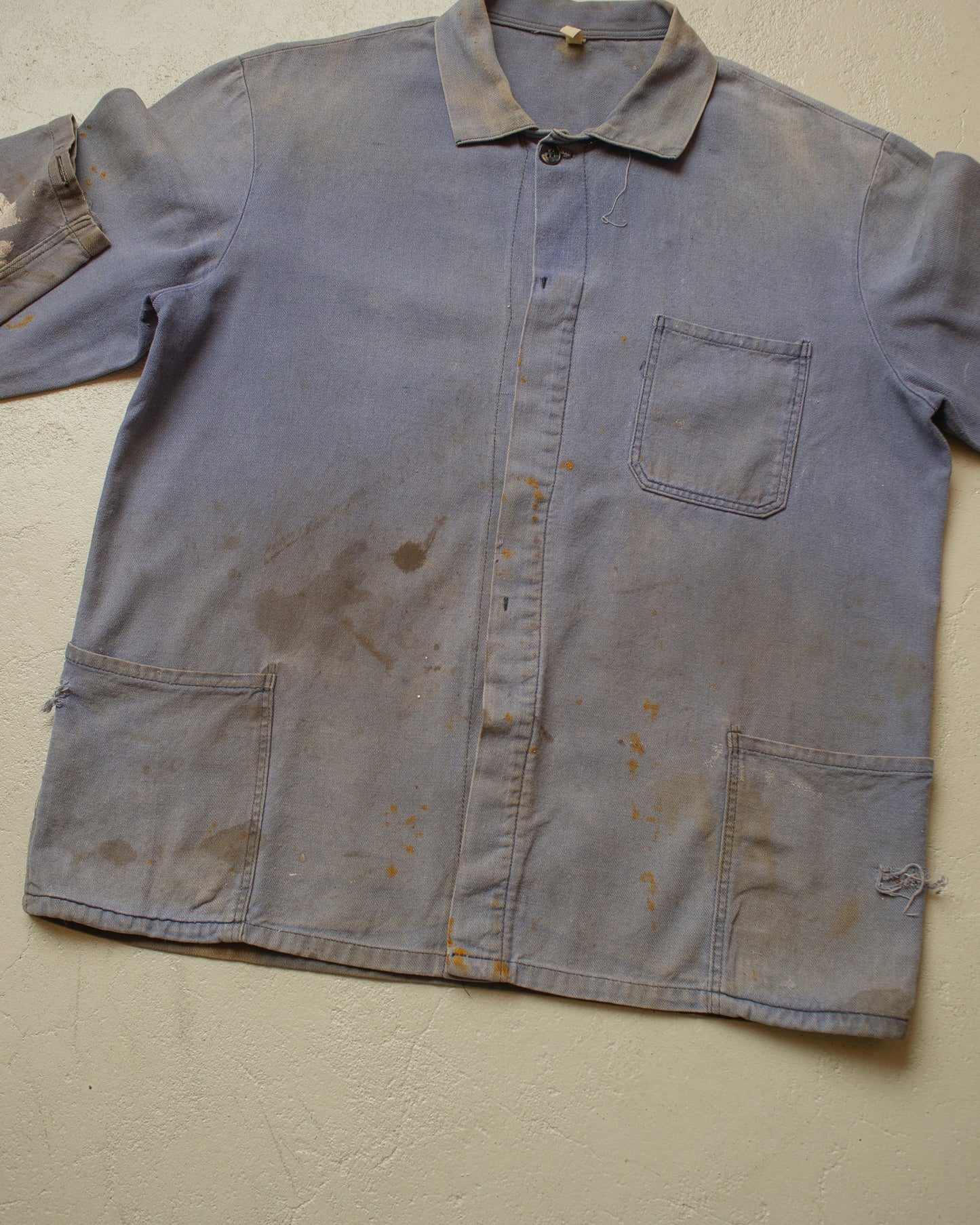 1960s/70s stained East German Workwear Set grey - M