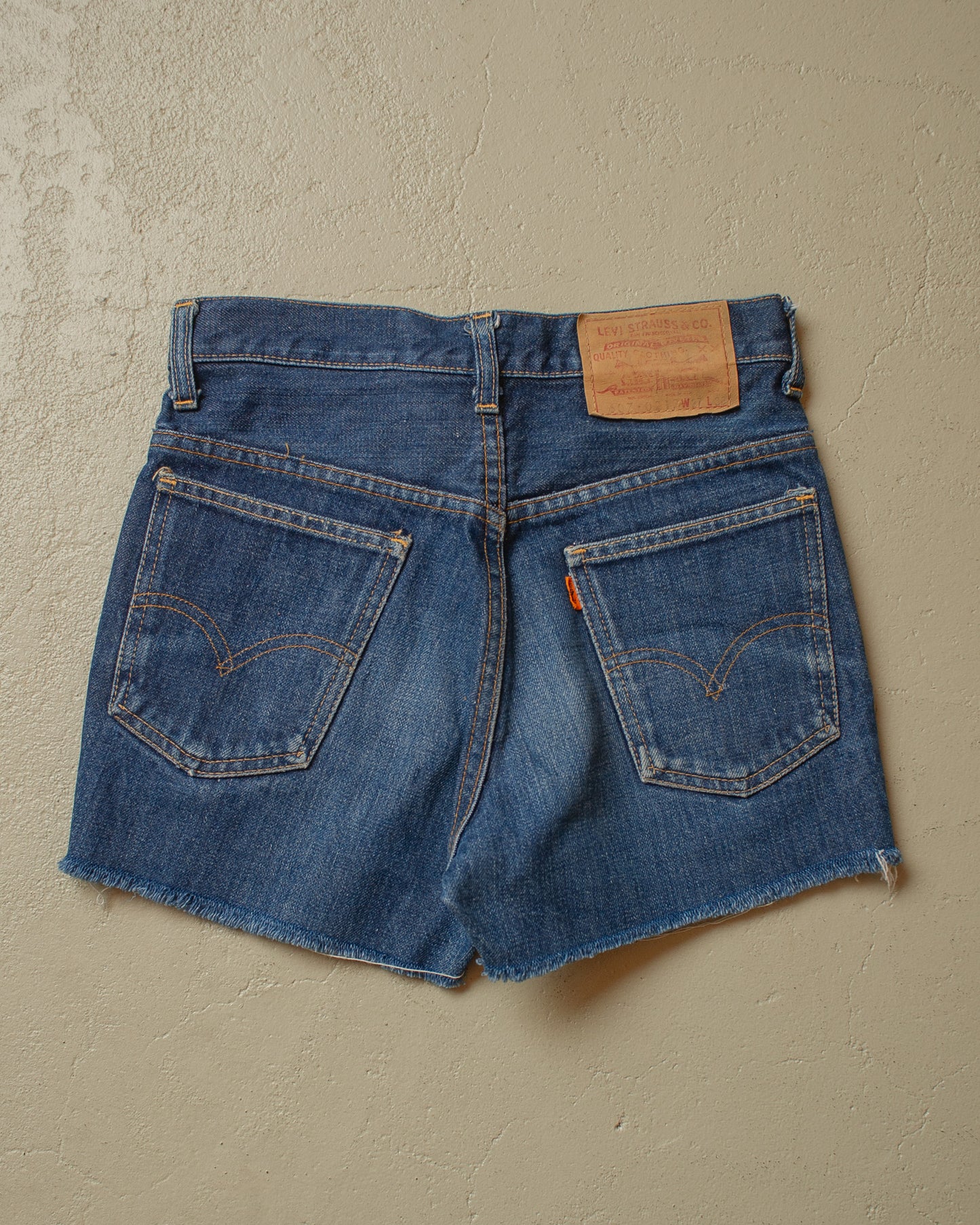 1960s/70s Levi´s Big E Cut off Denim Shorts - W26