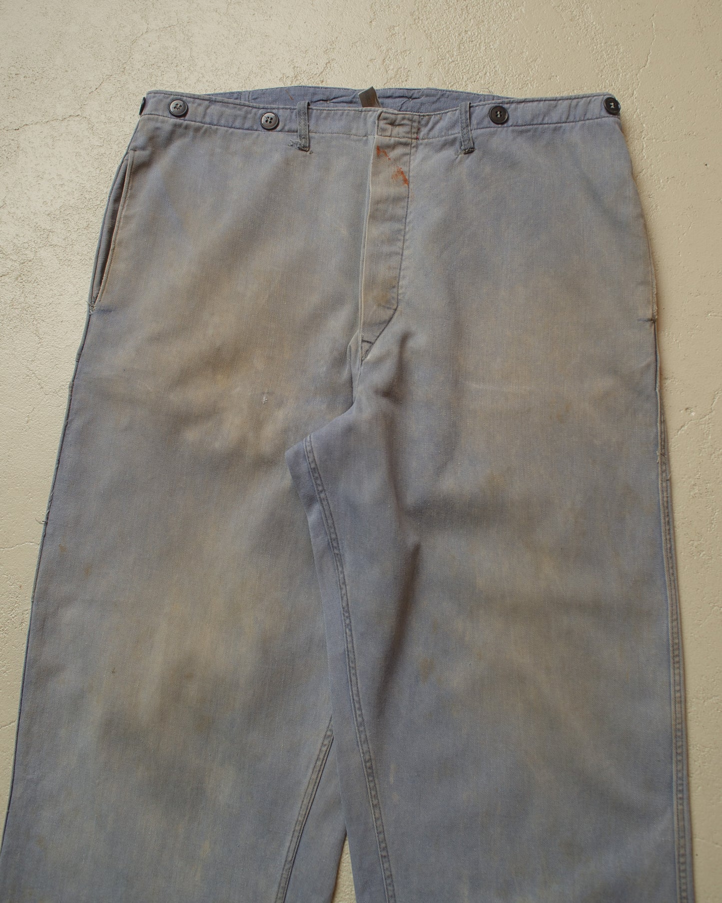 1960s/70s stained East German Workwear Set grey - M