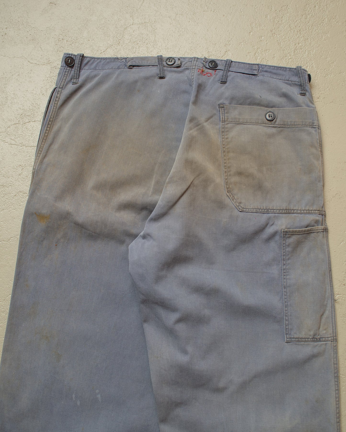 1960s/70s stained East German Workwear Set grey - M