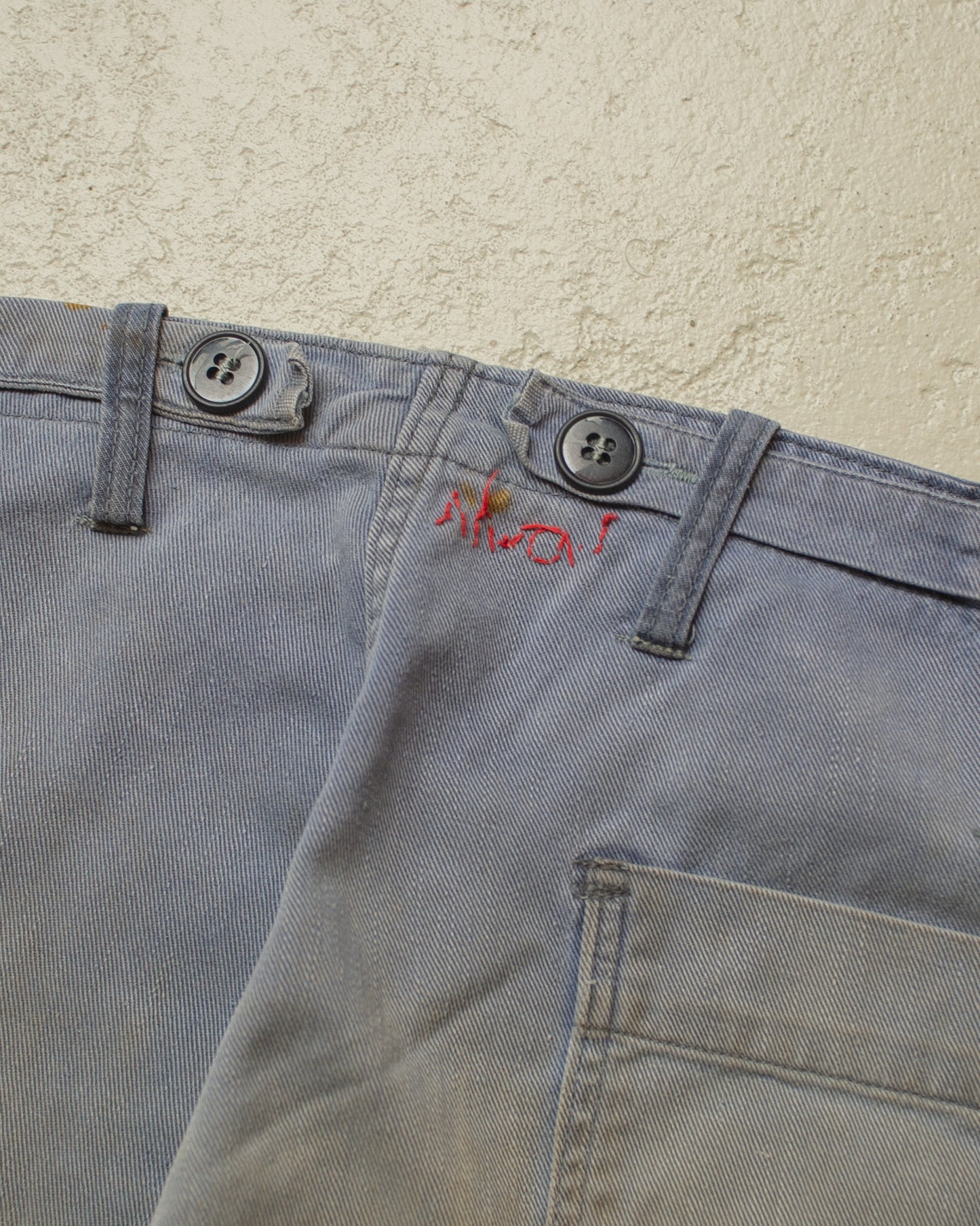 1960s/70s stained East German Workwear Set grey - M