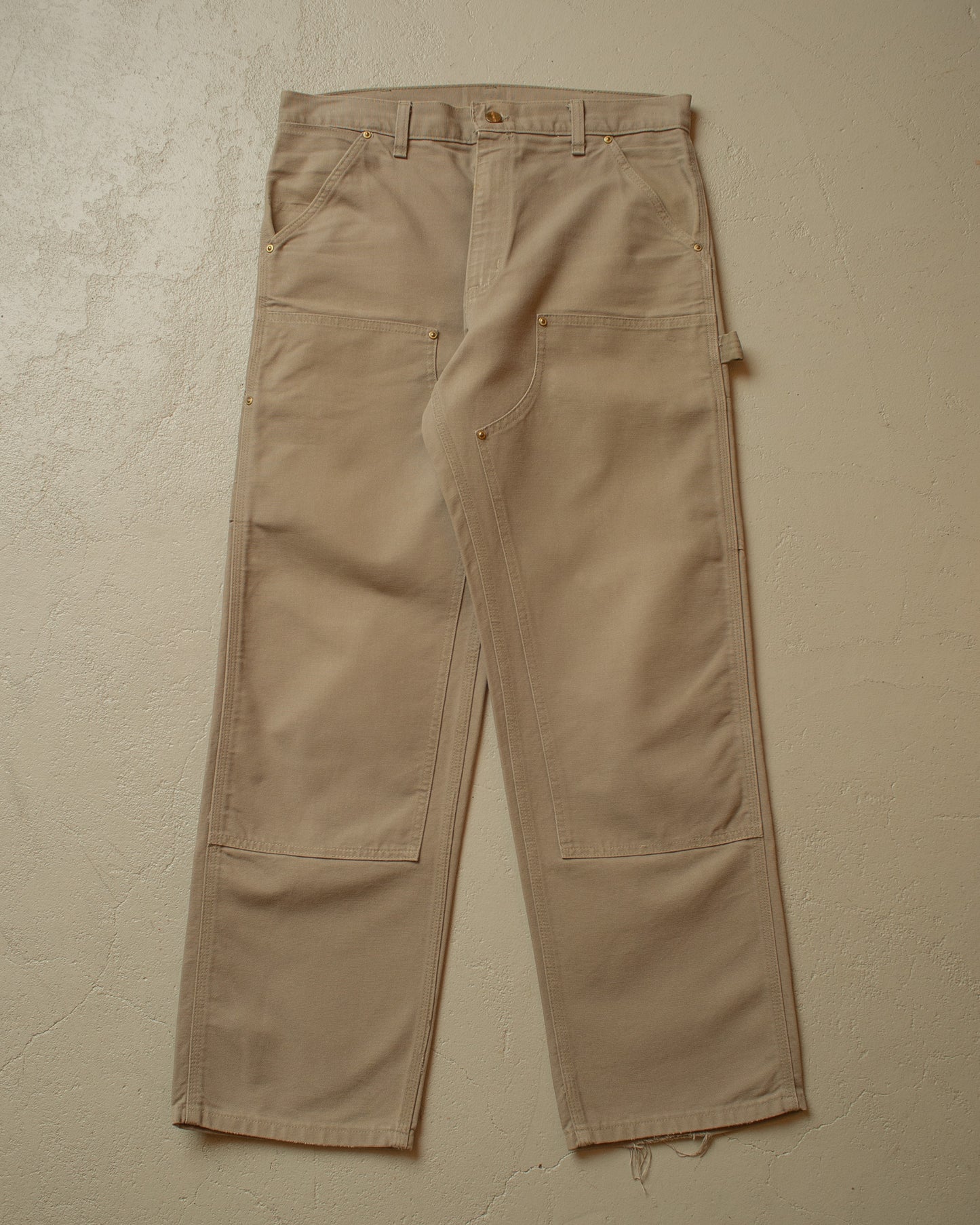 1990s Carhartt Double Knee Workwear Pants grey - W34 L32