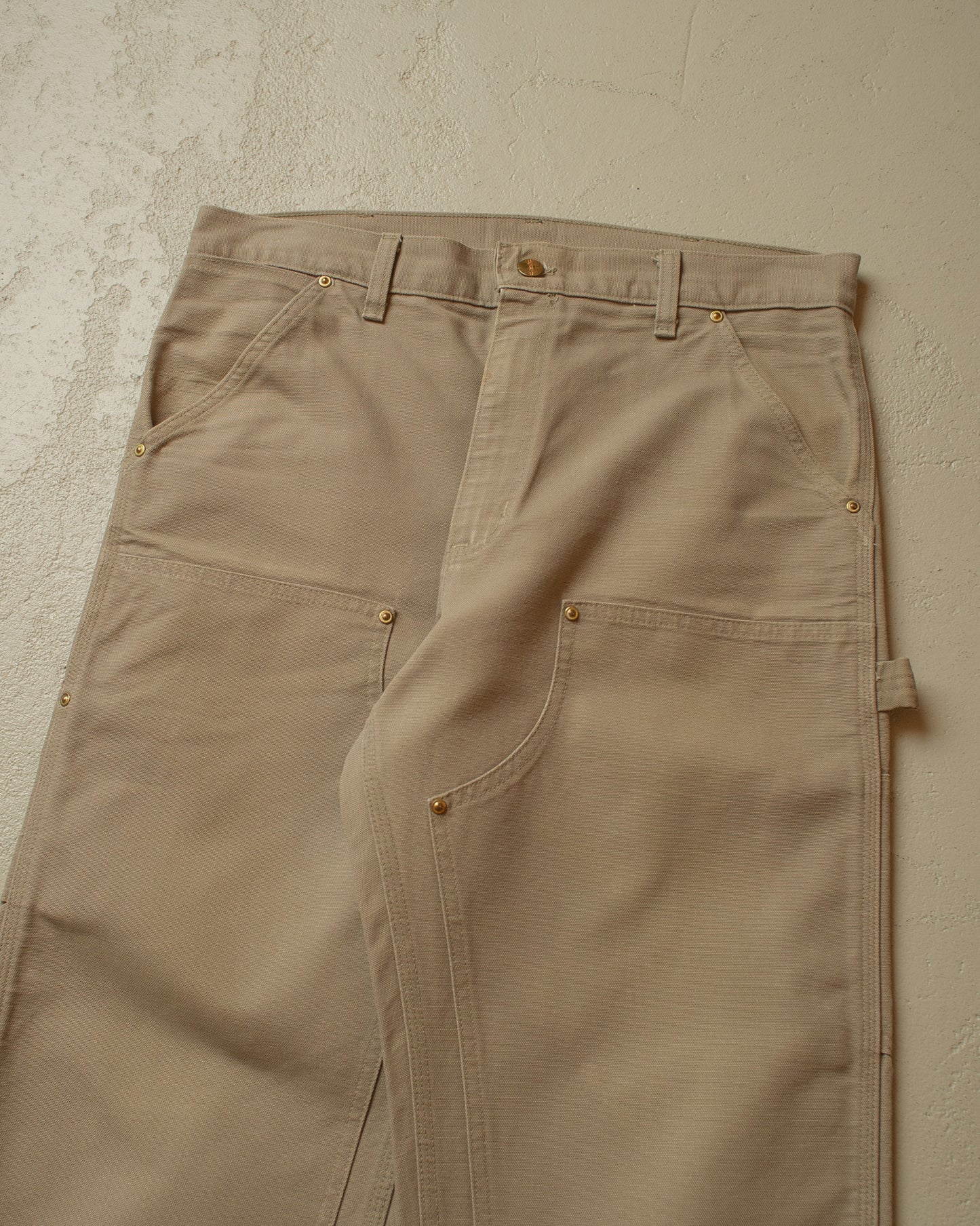 1990s Carhartt Double Knee Workwear Pants grey - W34 L32