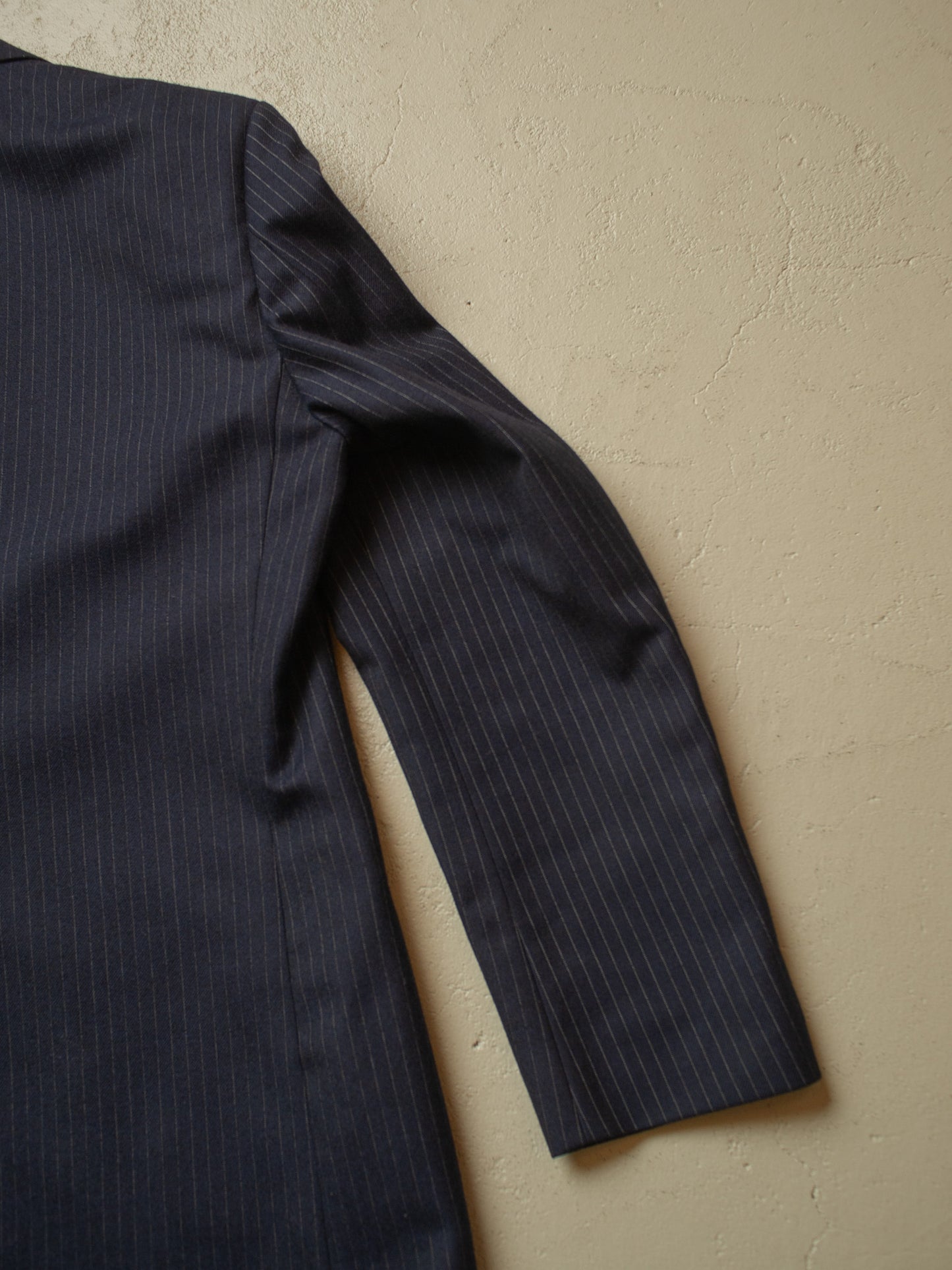 1970s Pinstriped Suit navyblue - L