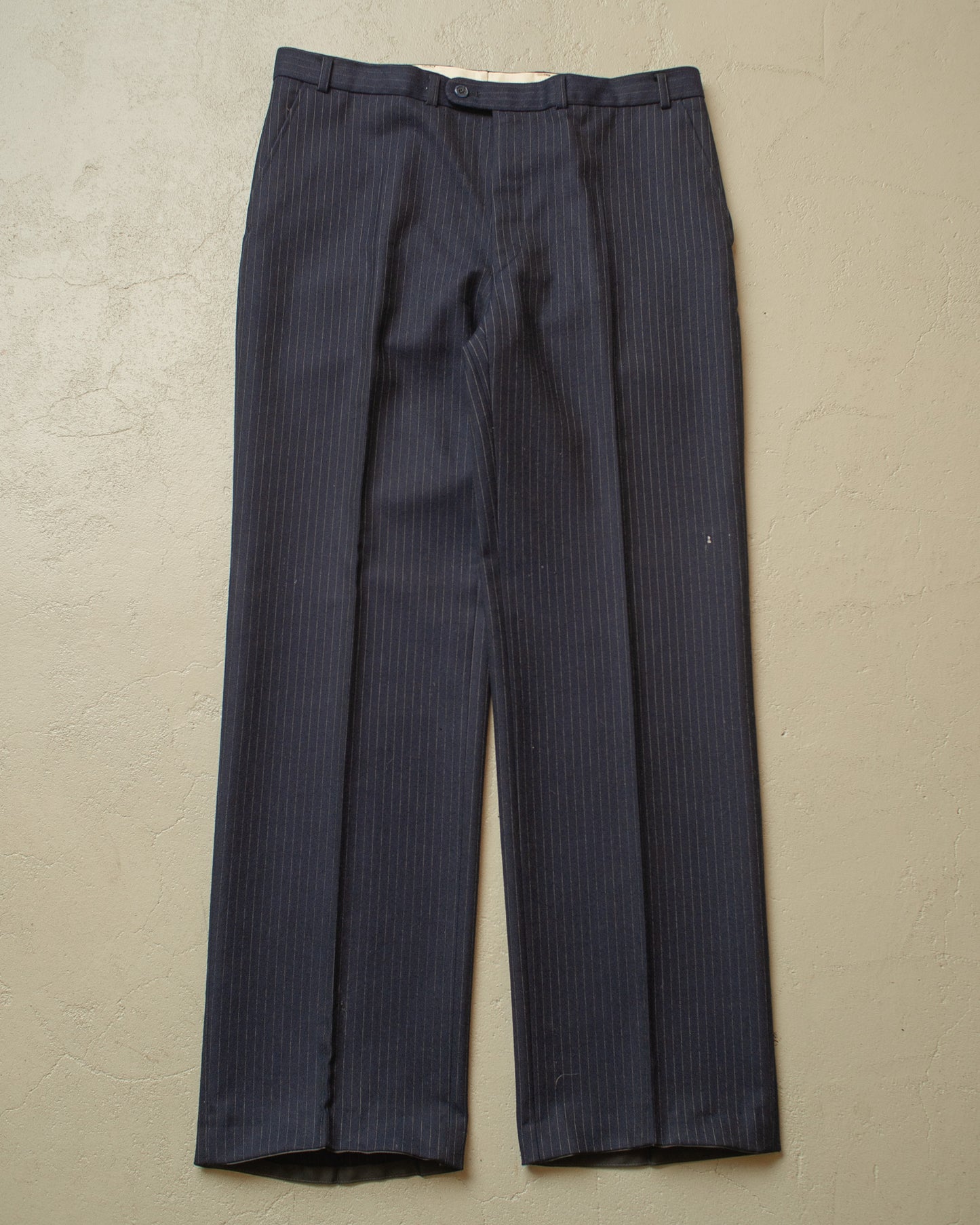 1970s Pinstriped Suit navyblue - L