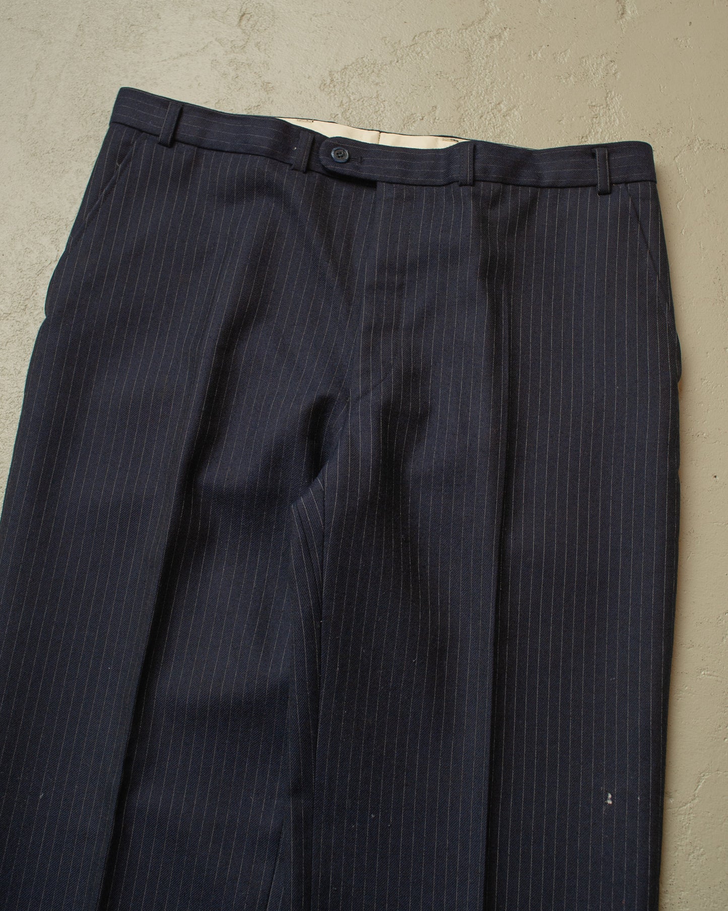 1970s Pinstriped Suit navyblue - L