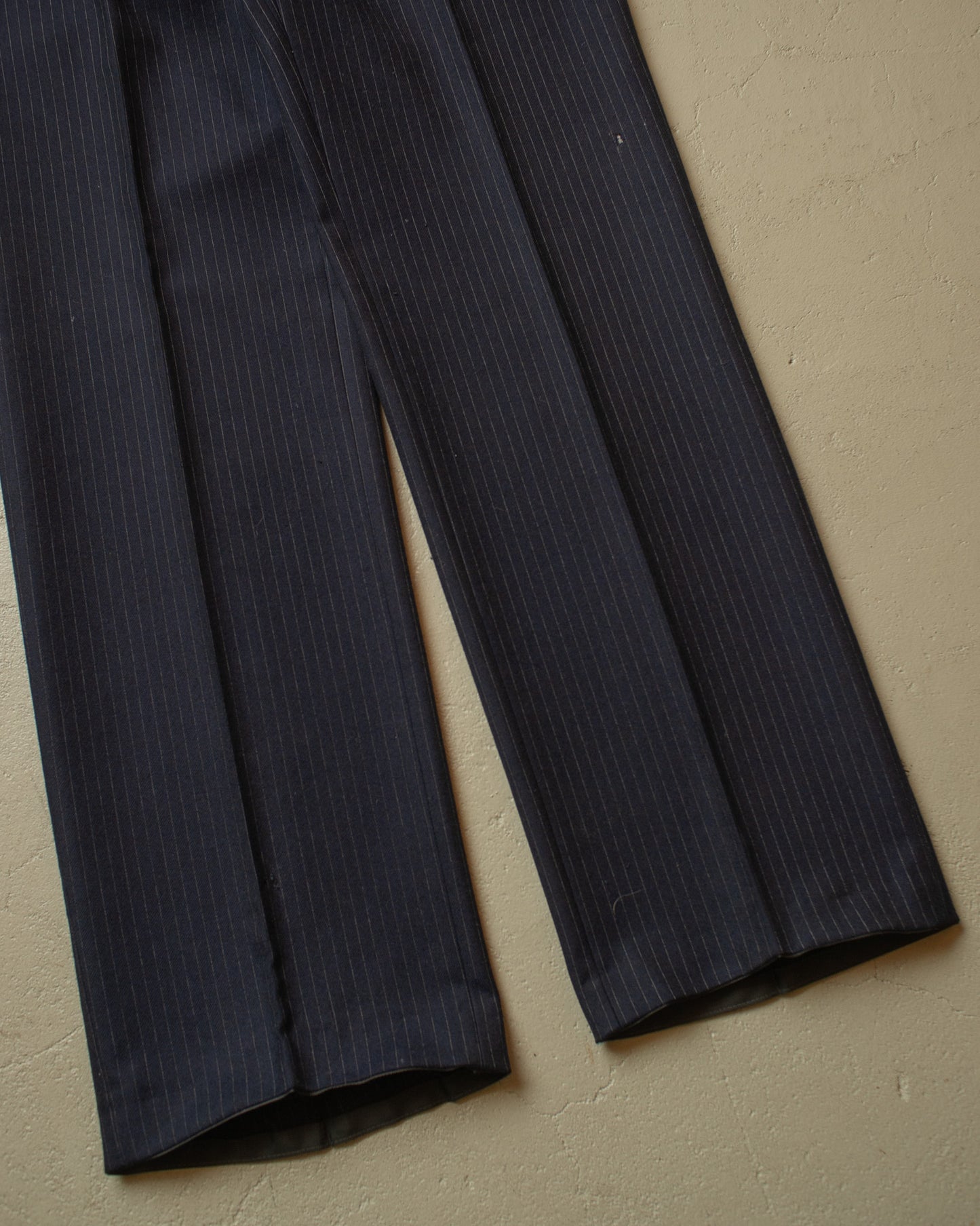 1970s Pinstriped Suit navyblue - L