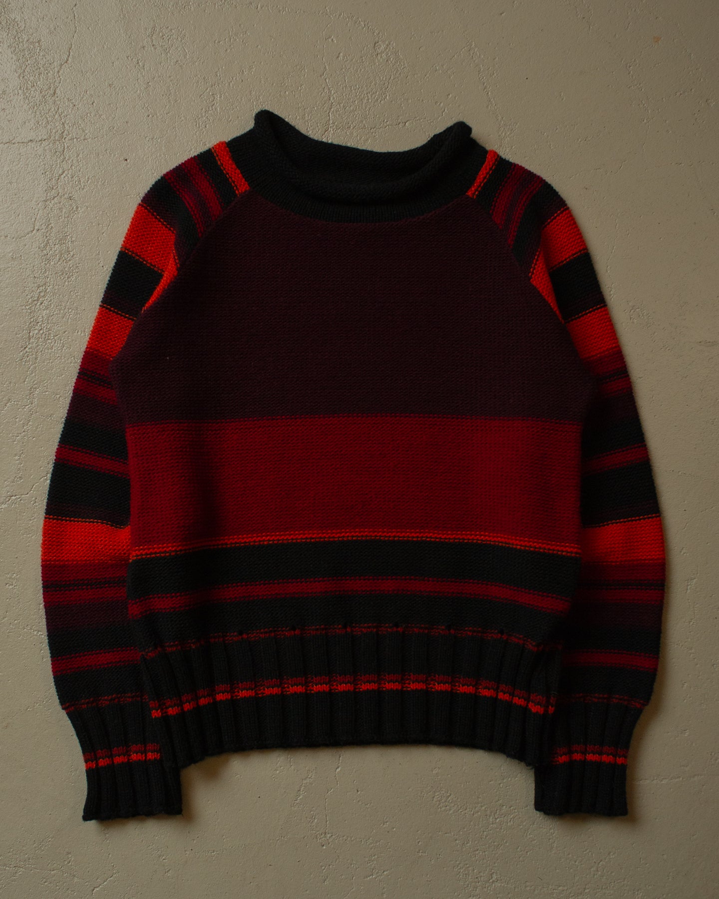 90s Womens striped Knit Sweater multi - S