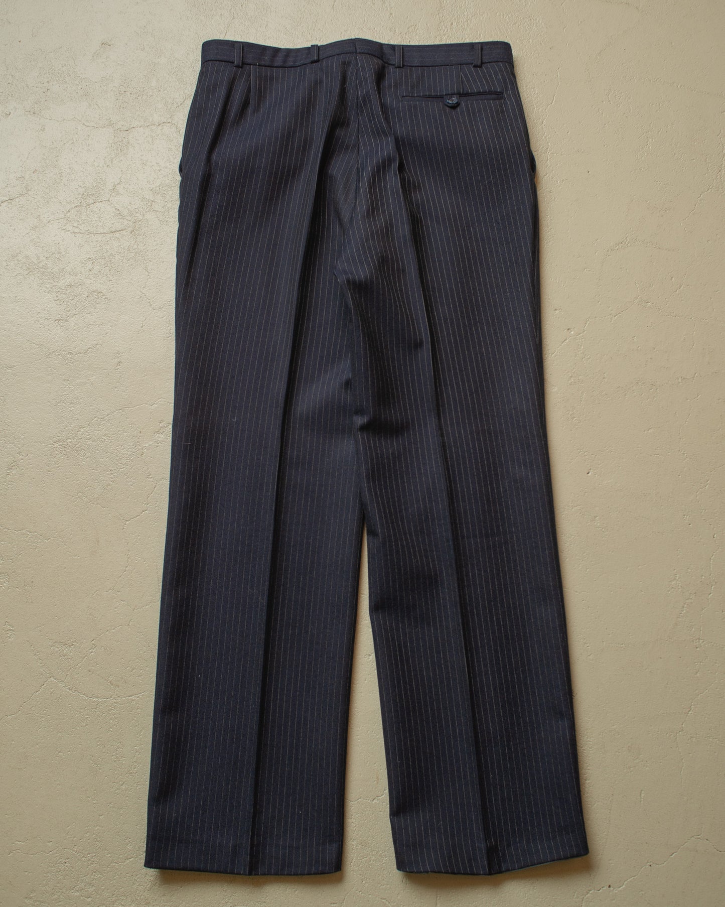 1970s Pinstriped Suit navyblue - L