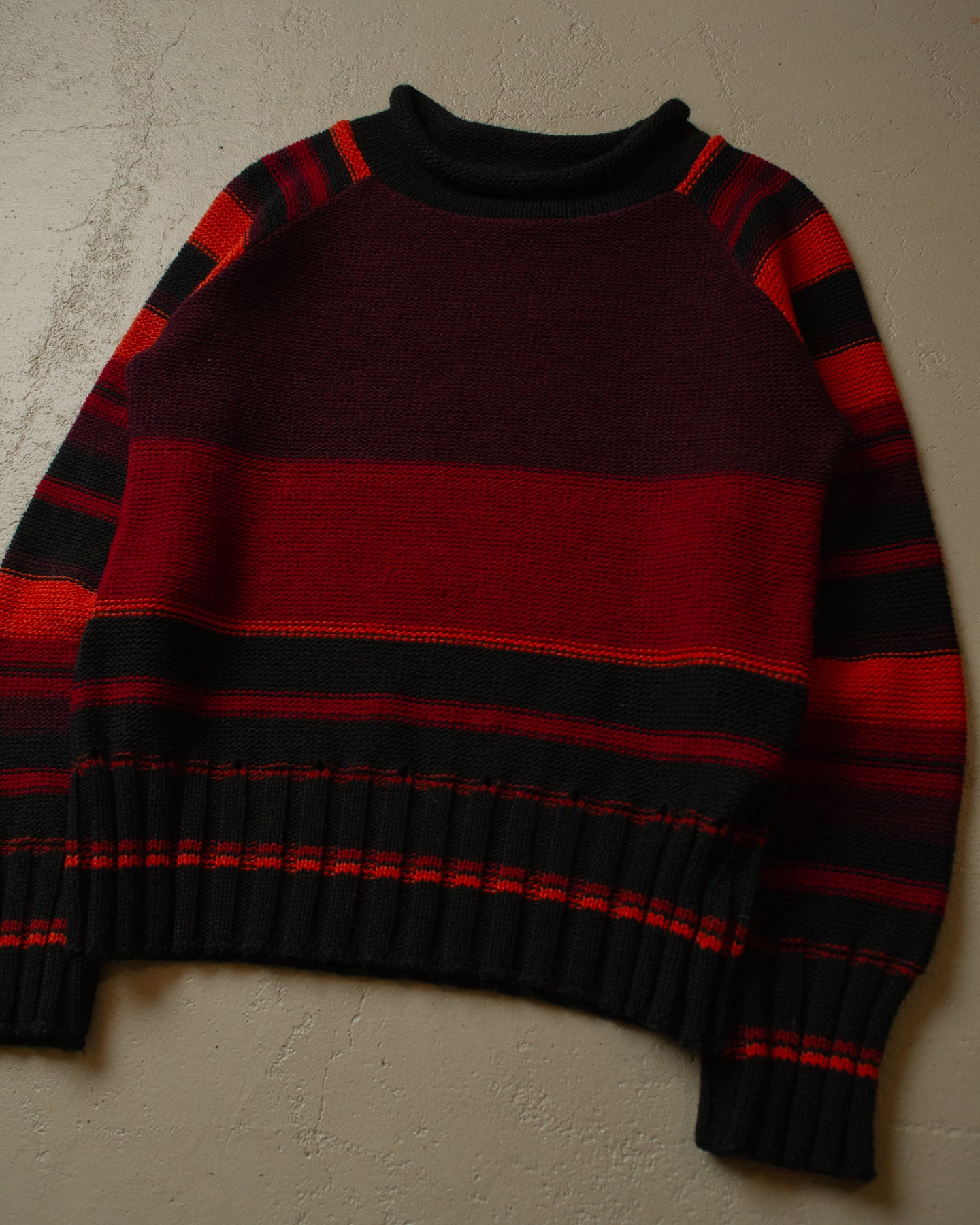 90s Womens striped Knit Sweater multi - S