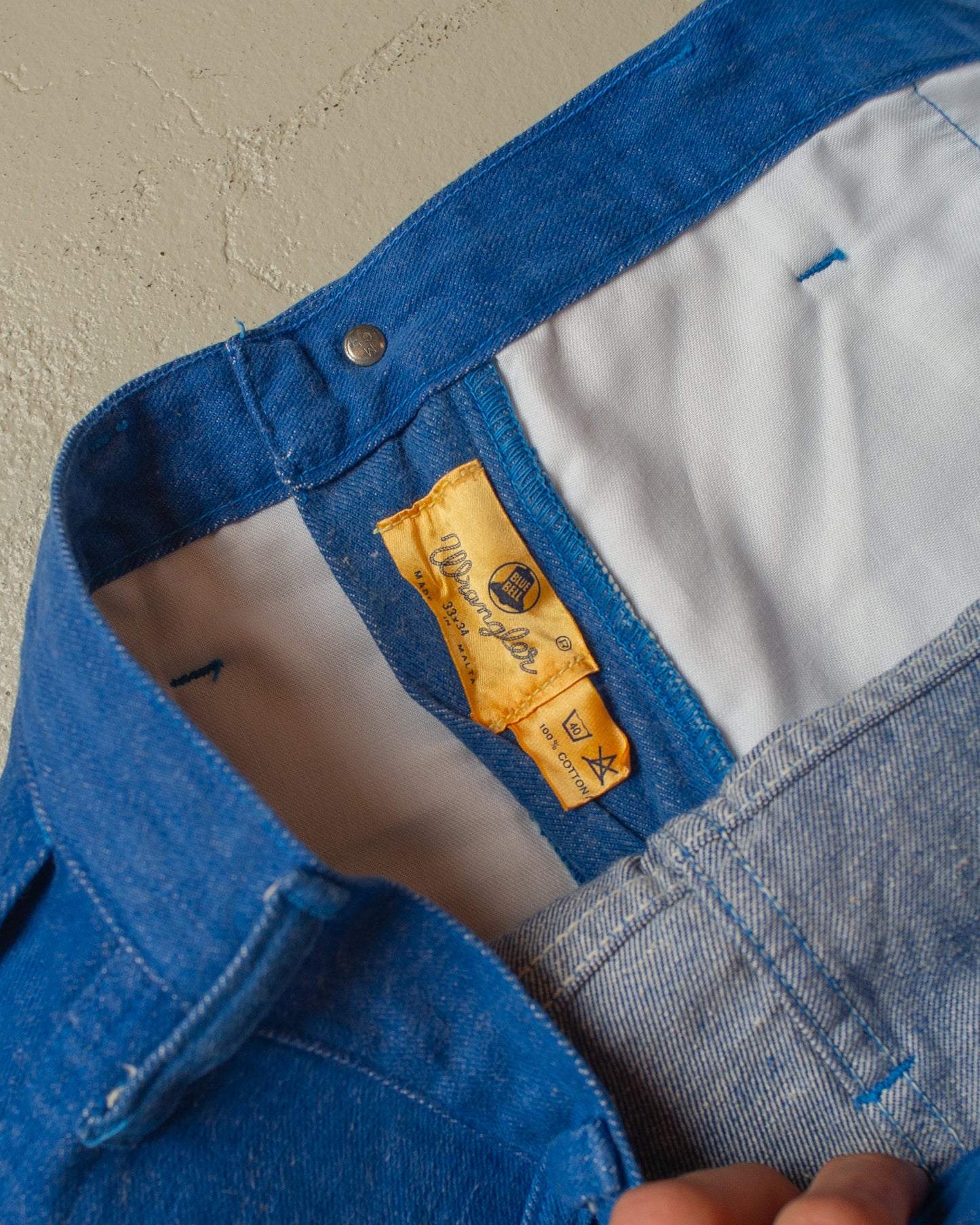 1960s/70s Blue Bell Wrangler Bellbottom Jeans blue - W31 L30