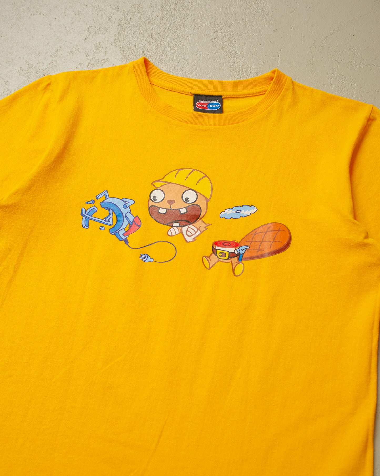 2000s Happy Tree Friends T-shirt yellow - S/M