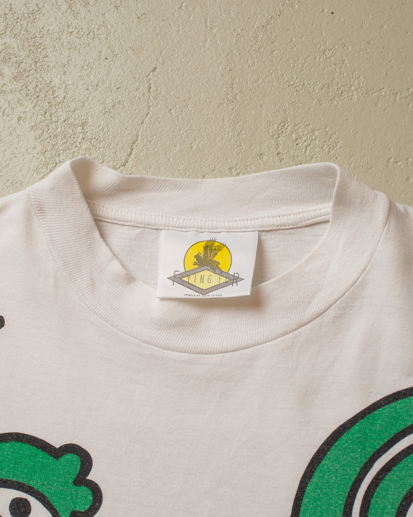1990s Lynx Art T-shirt white - XL