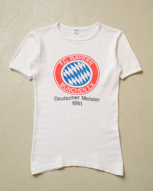 1981 FCB Deutscher Meister T-shirt white - S