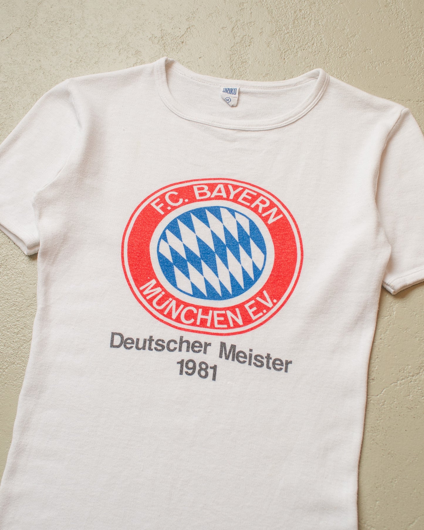 1981 FCB Deutscher Meister T-shirt white - S