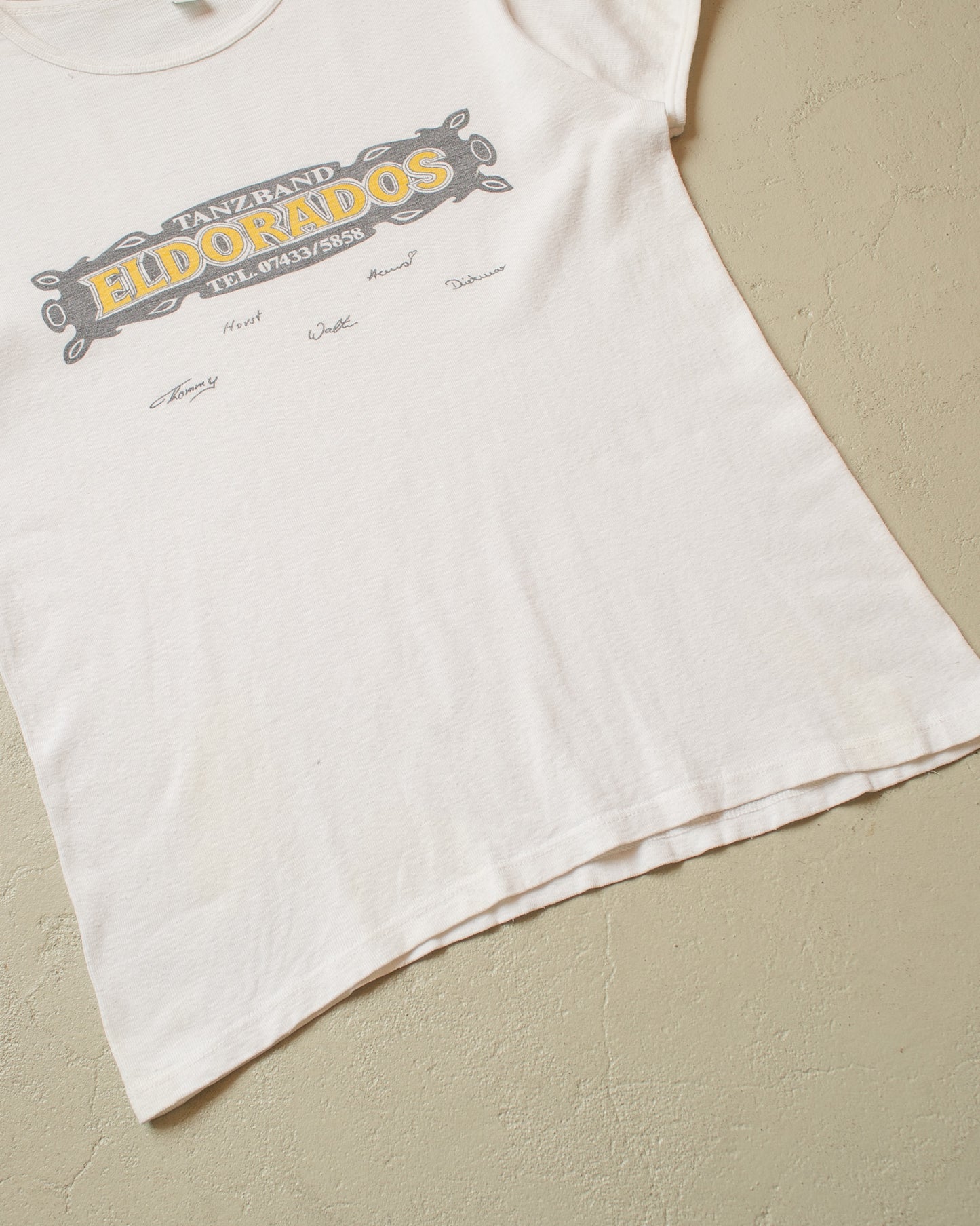 1970s Eldorados Band T-shirt white - L