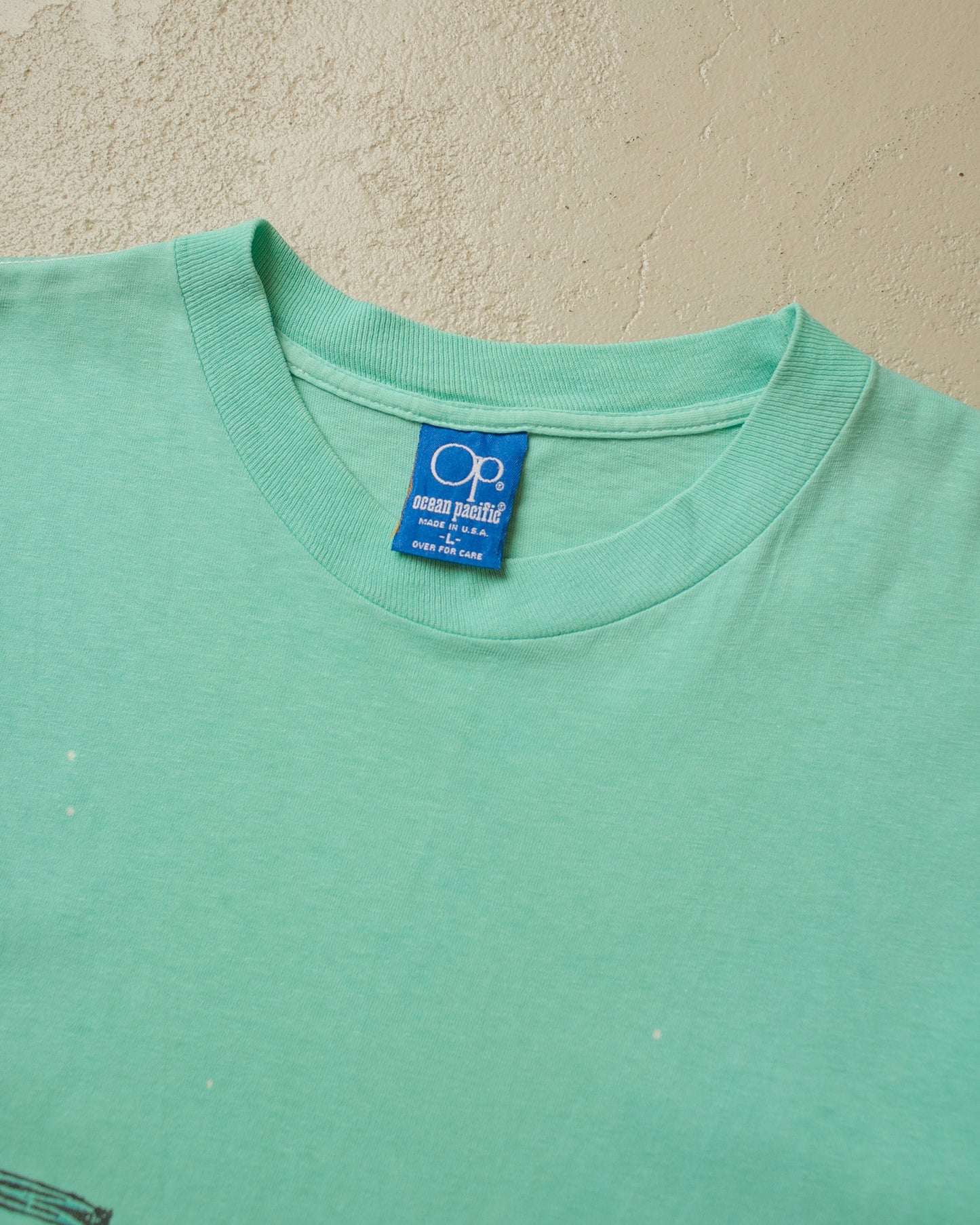 1986 Ocean Pacific Wraparound Print T-shirt green - M