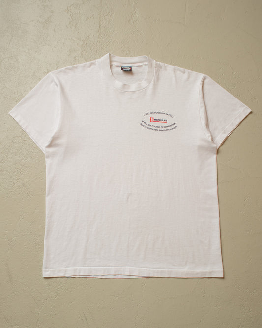 1990s Hercules Ammo T-shirt white - L/XL