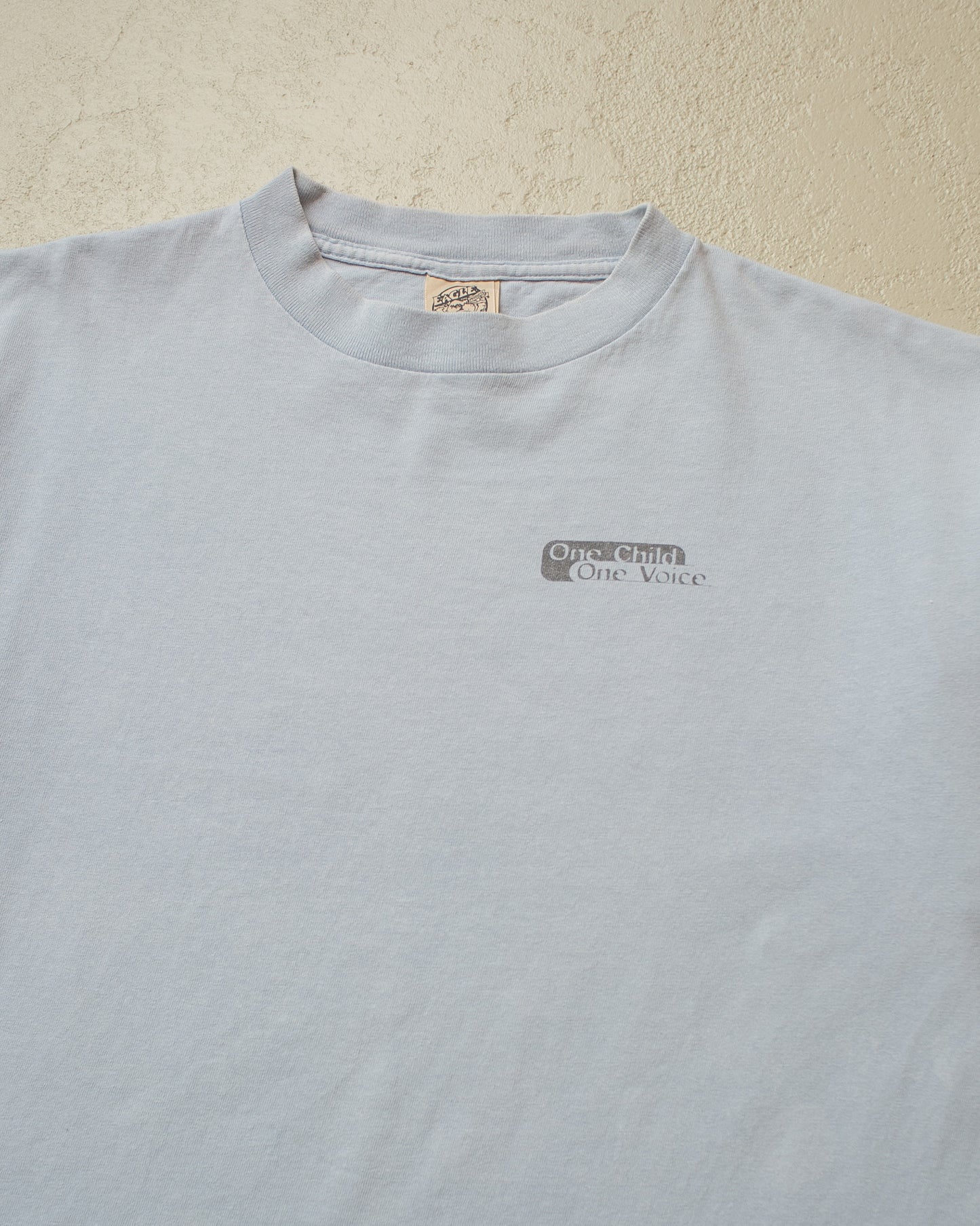 1990s "One Child, One Voice" T-shirt blue - L