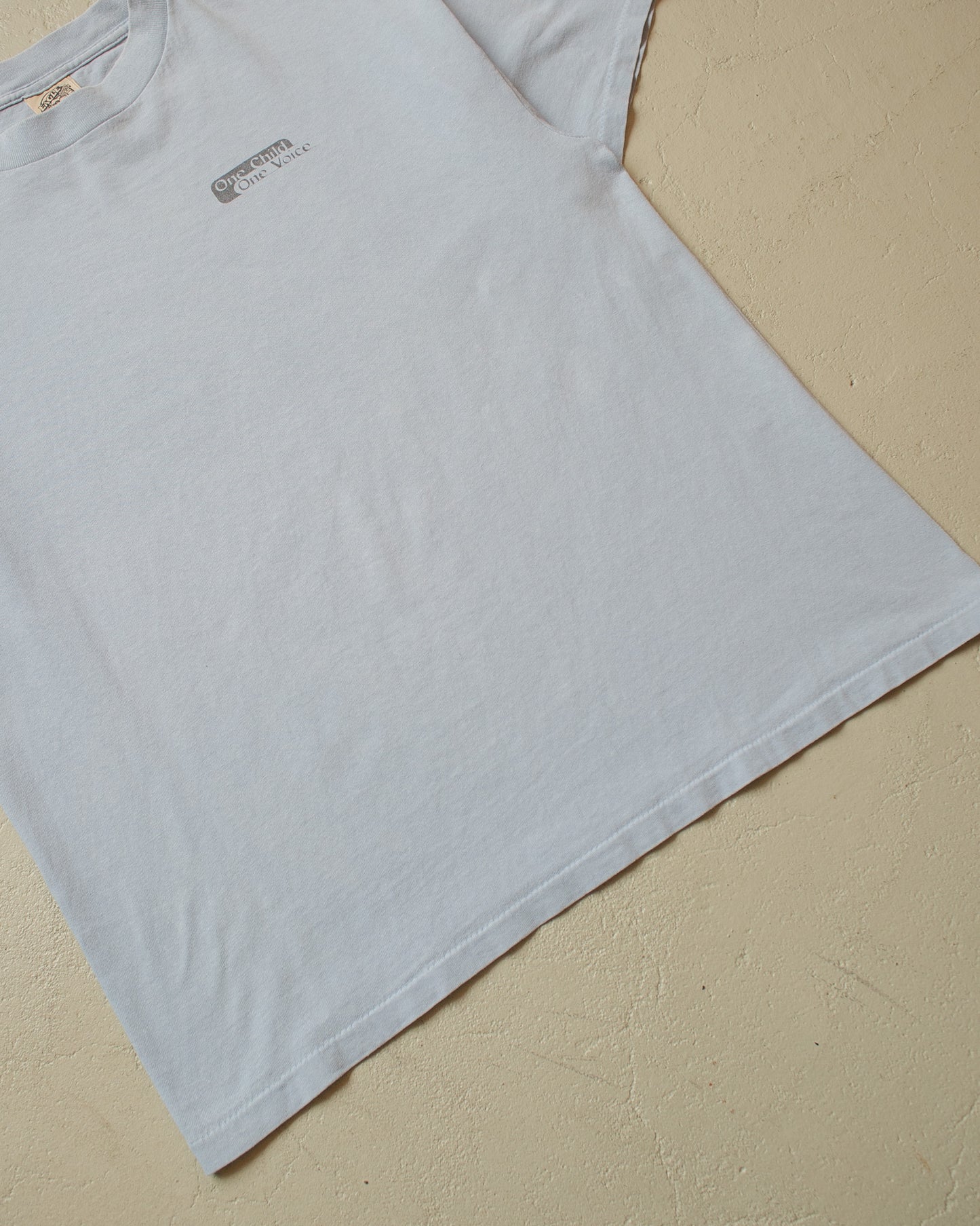 1990s "One Child, One Voice" T-shirt blue - L